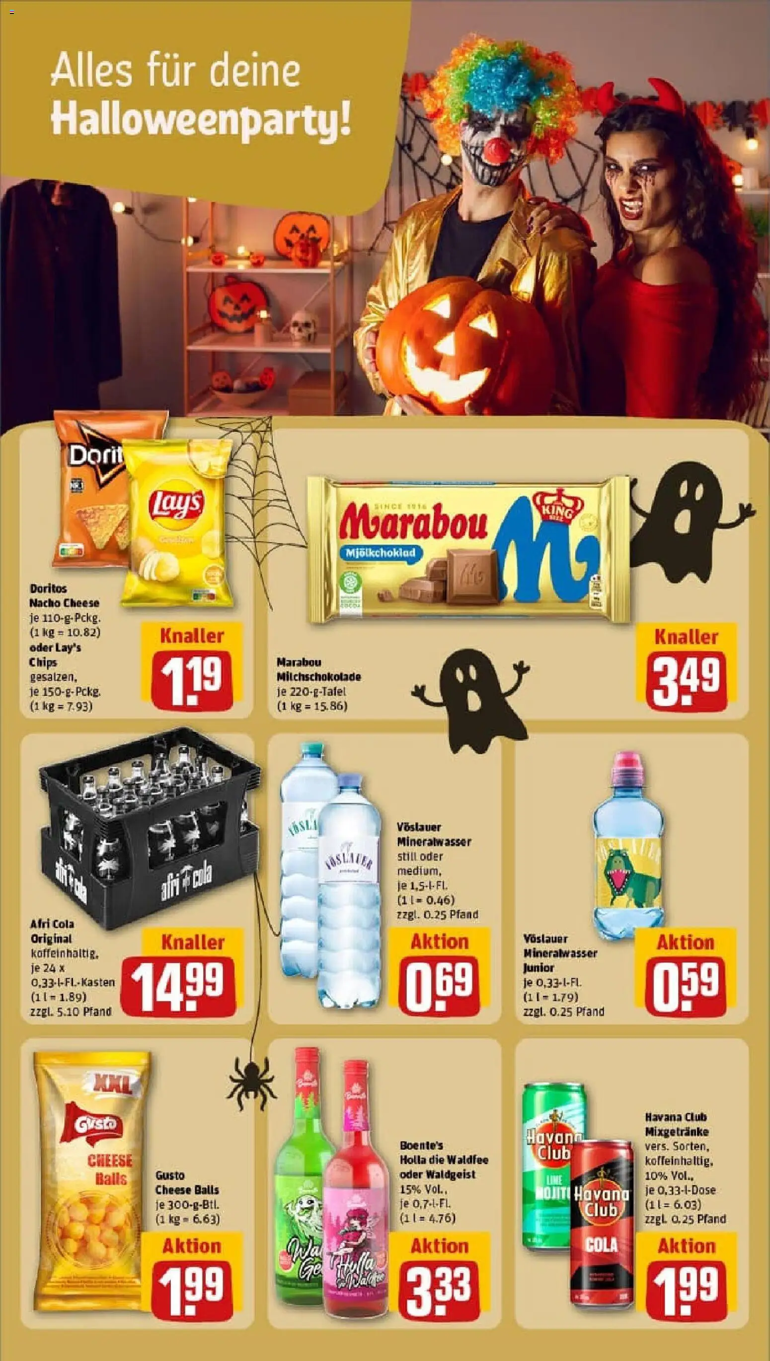 Rewe prospekt Neunkirchen	 – gültig ab 26.10.2025 | Seite: 27 | Produkte: Havana club, Cola, Mineralwasser, Chips