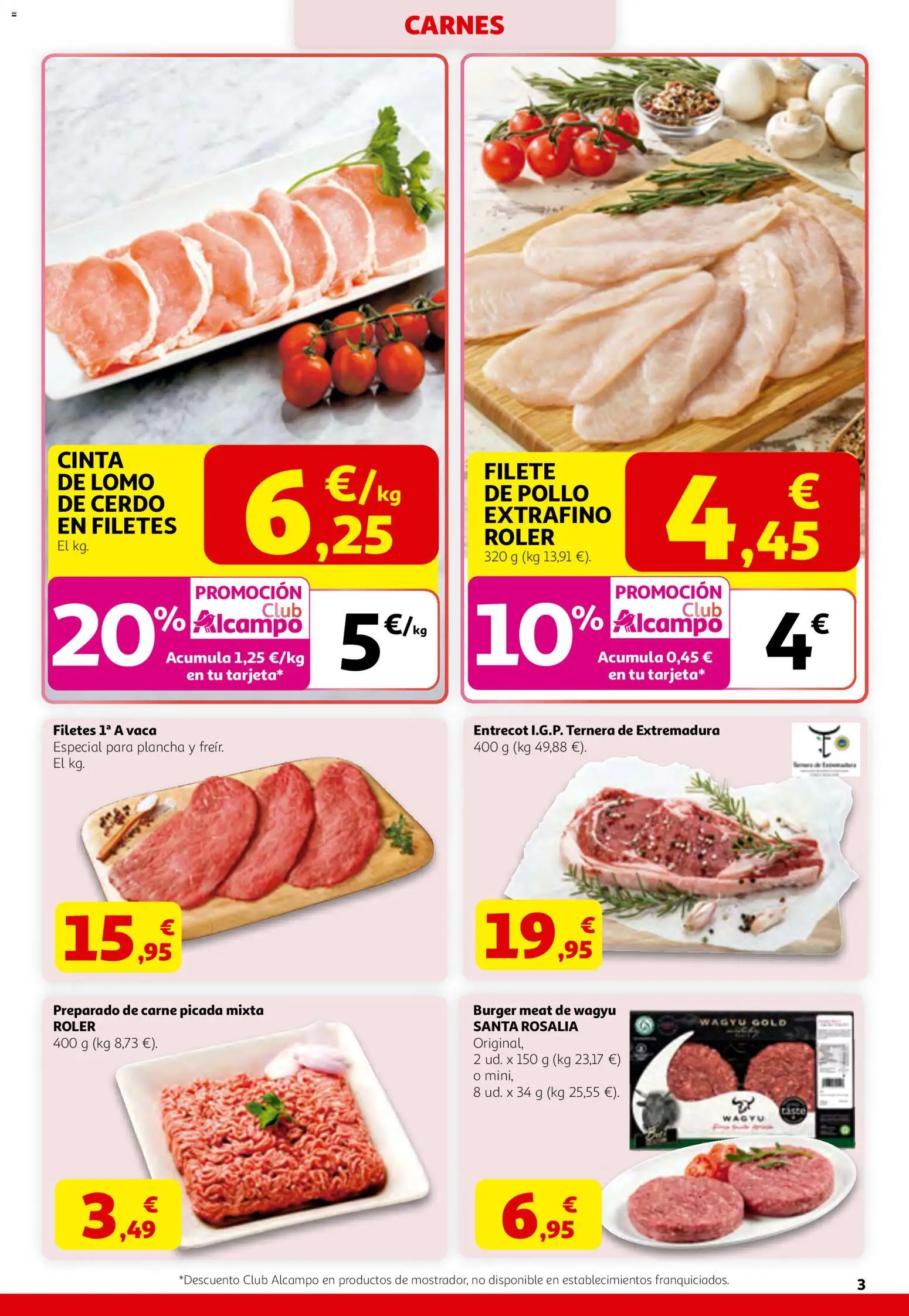 Alcampo  HG Catalán Activa´t a la Primavera │ válido desde el 12.03.2026 | Página: 3 | Productos: Cerdo, Plancha, Filete