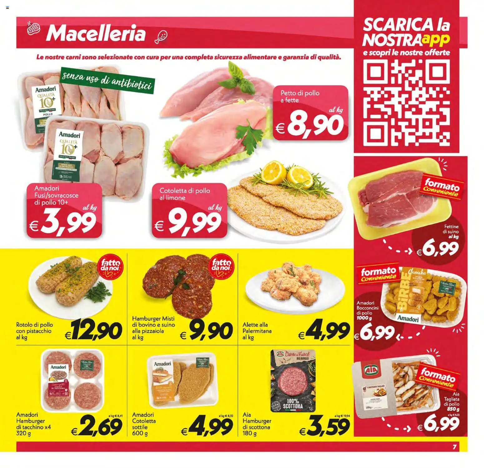 Volantino SuperConveniente del 17.03.2026 | Pagina: 7 | Prodotti: Petto di Pollo, Pollo, Suino, Limone