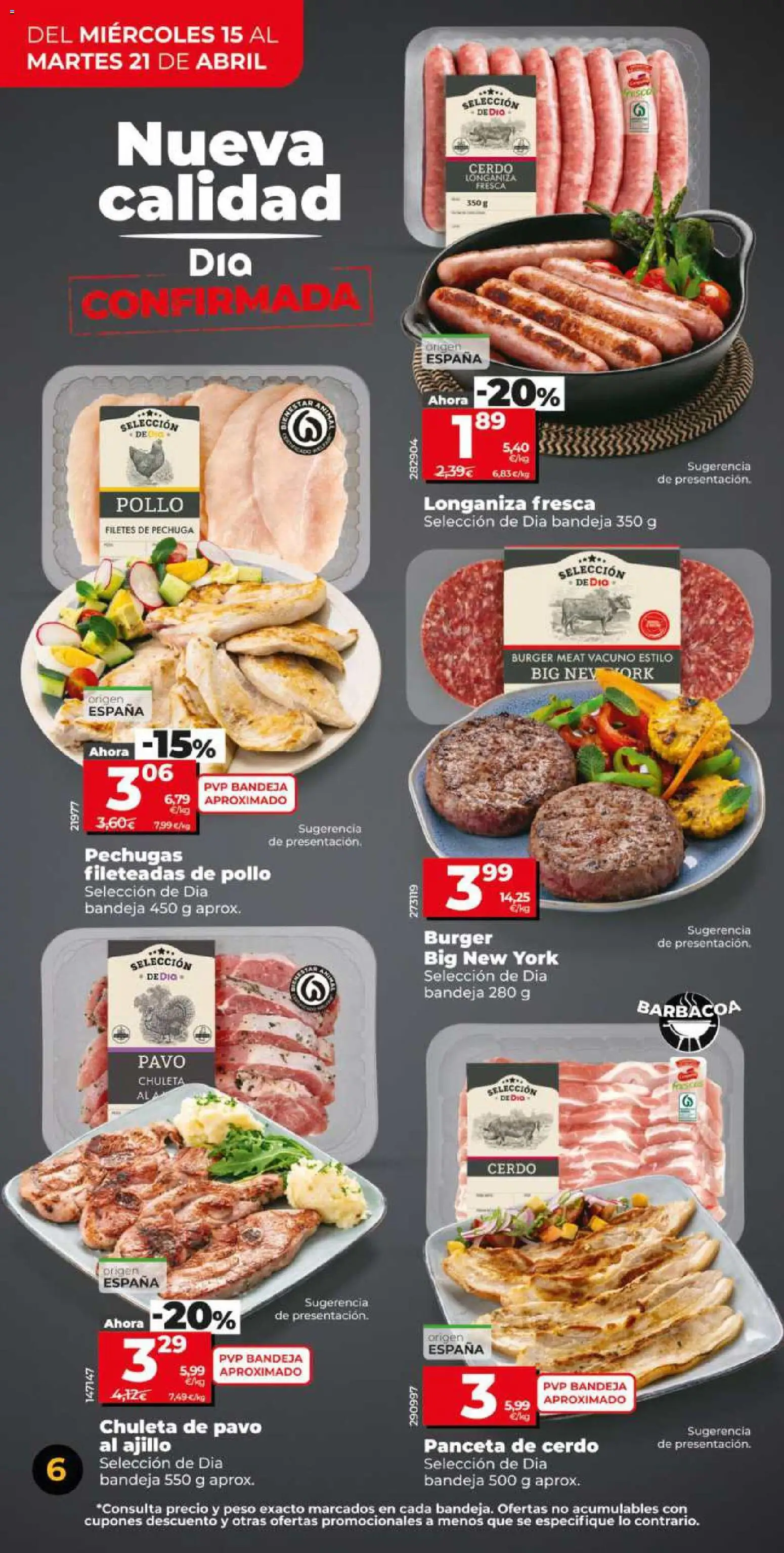 Dia - folleto Market │ válido desde el 15.04.2026 | Página: 6 | Productos: Ηλεκτρικός φούρνος, Longaniza, Peso, Bandeja