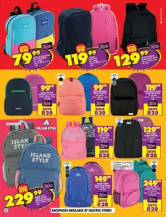 Shoprite specials catalogue – valid from 29.12.2025 | Page: 16 | Products: Backpack