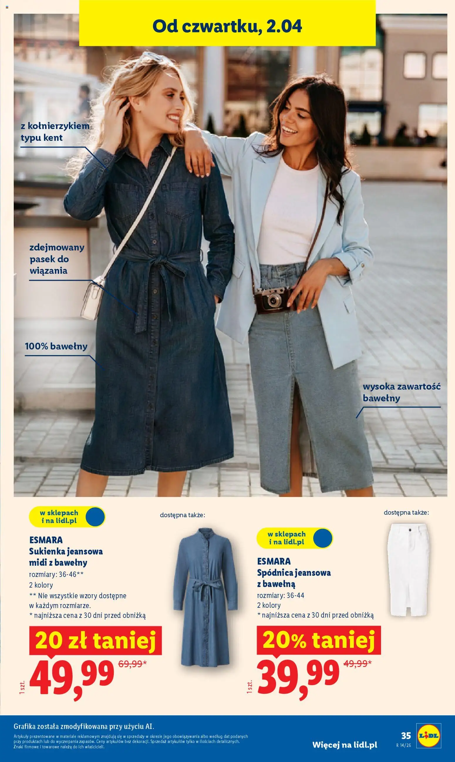 Lidl Katalog od 30.03.2026 | Strona: 39 | Produkty: Pasek, Sukienka