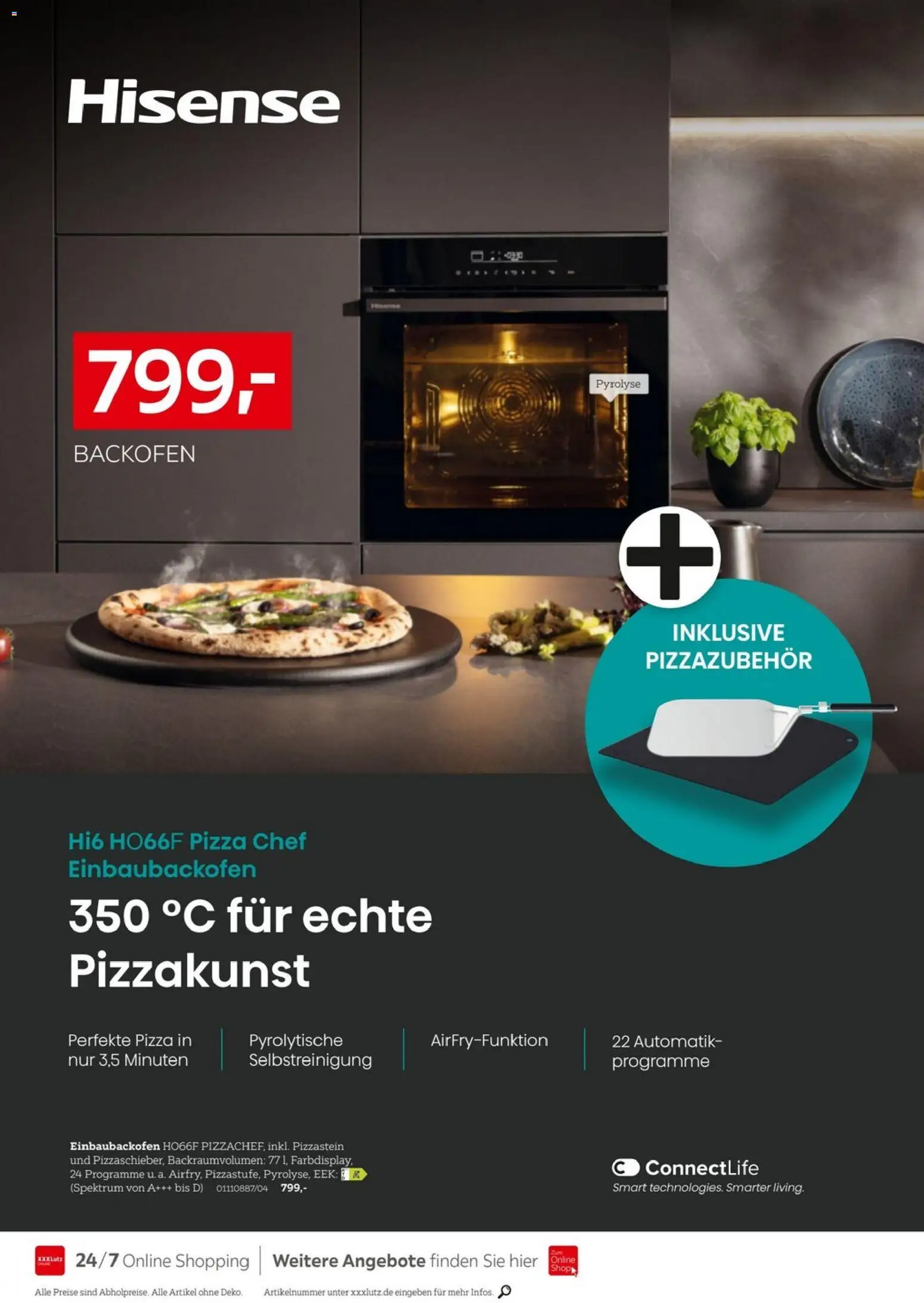 XXXL Lutz - Nr. 1 bei Küchen – gültig ab 27.12.2025 | Seite: 12 | Produkte: Hisense, Backofen, Pizza