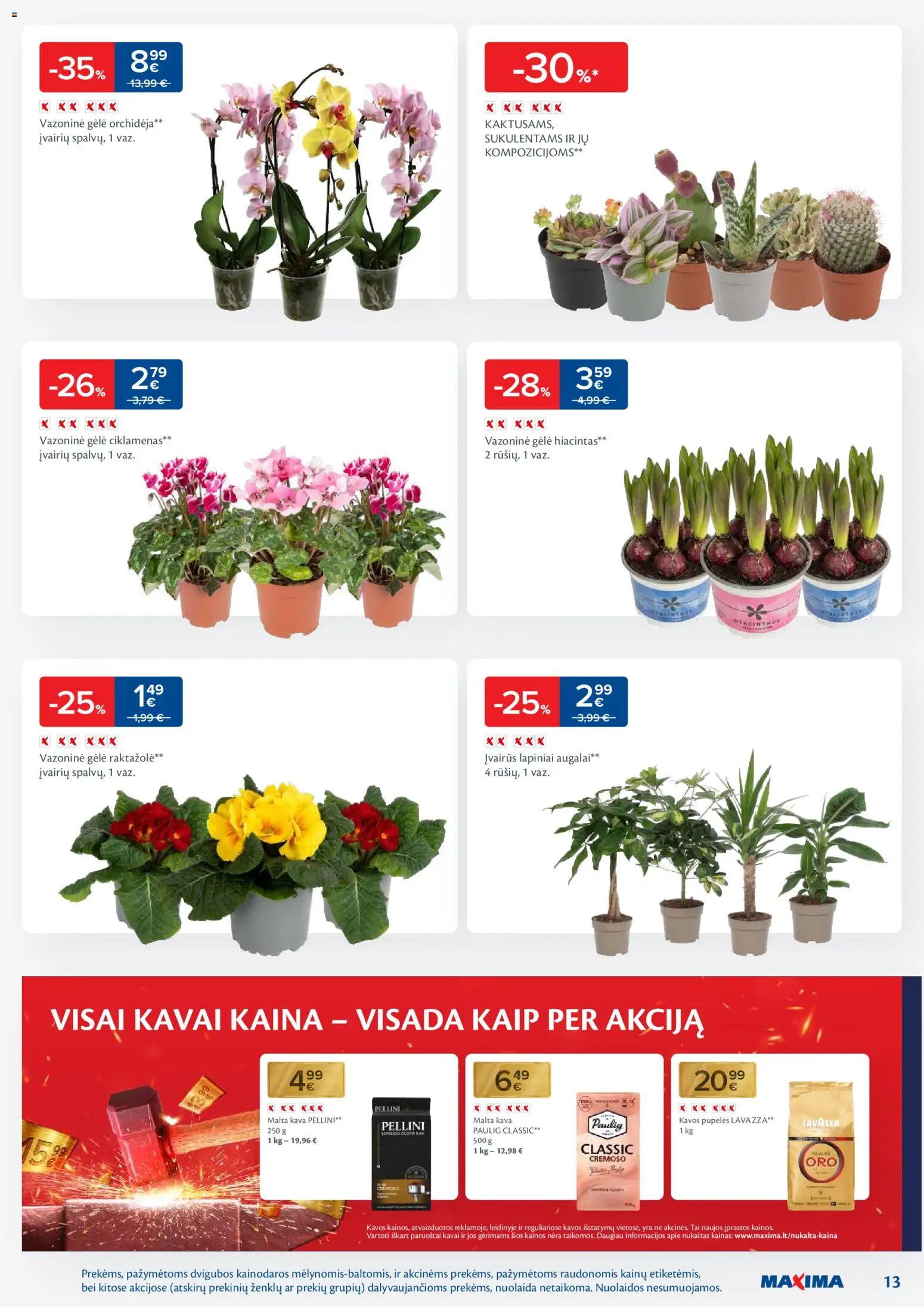 MAXIMA akcijos nuo 13.01.2026 | Puslapis: 13 | Prekių: Pupelės, Kavos pupelės, Kava