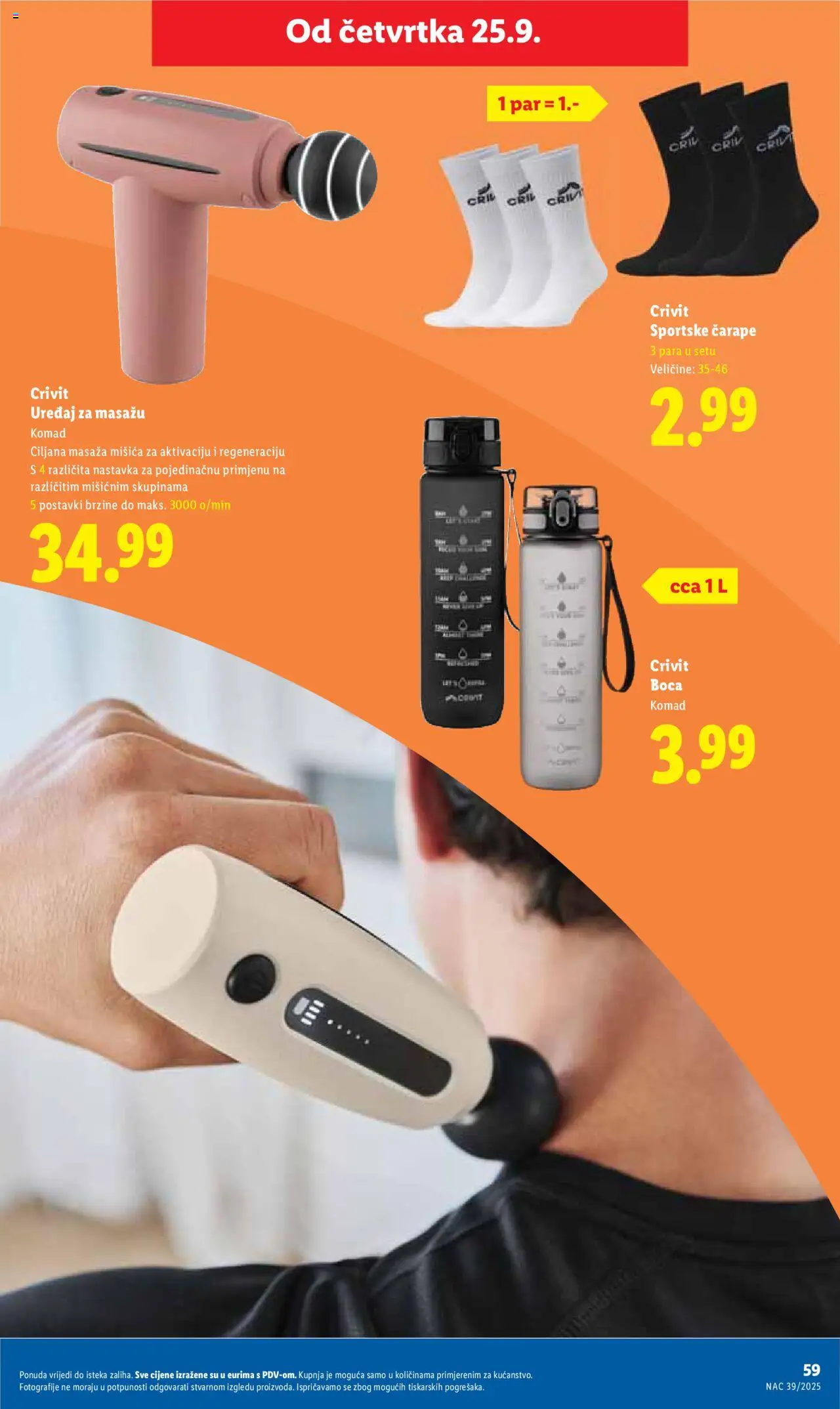 Lidl katalog | vrijedi od 22.09.2025 | Stranica: 59 | Proizvodi: Čarape