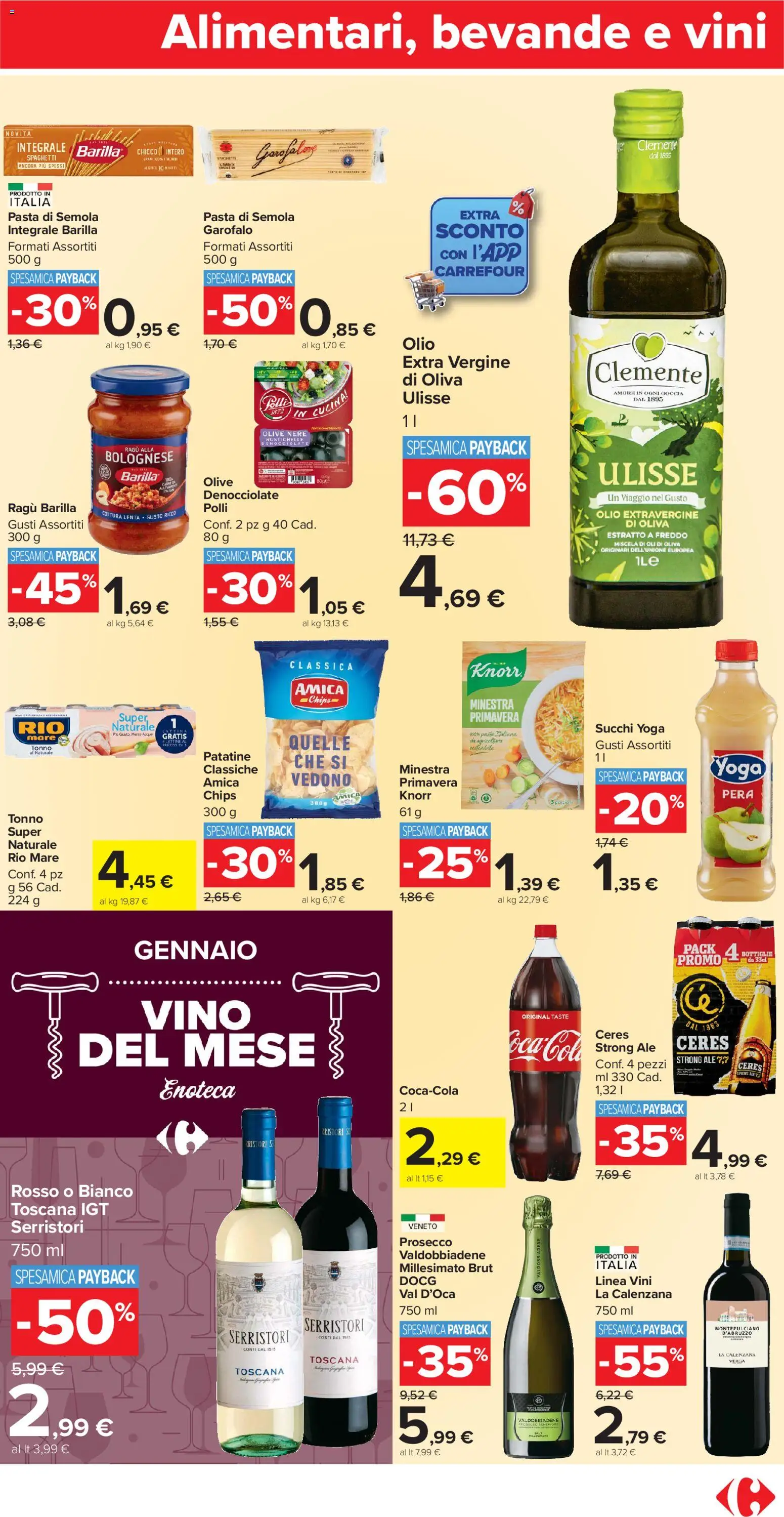 Volantino Carrefour del 02.01.2026 | Pagina: 11 | Prodotti: Prosecco, Ceres, Tonno, Tonno al naturale