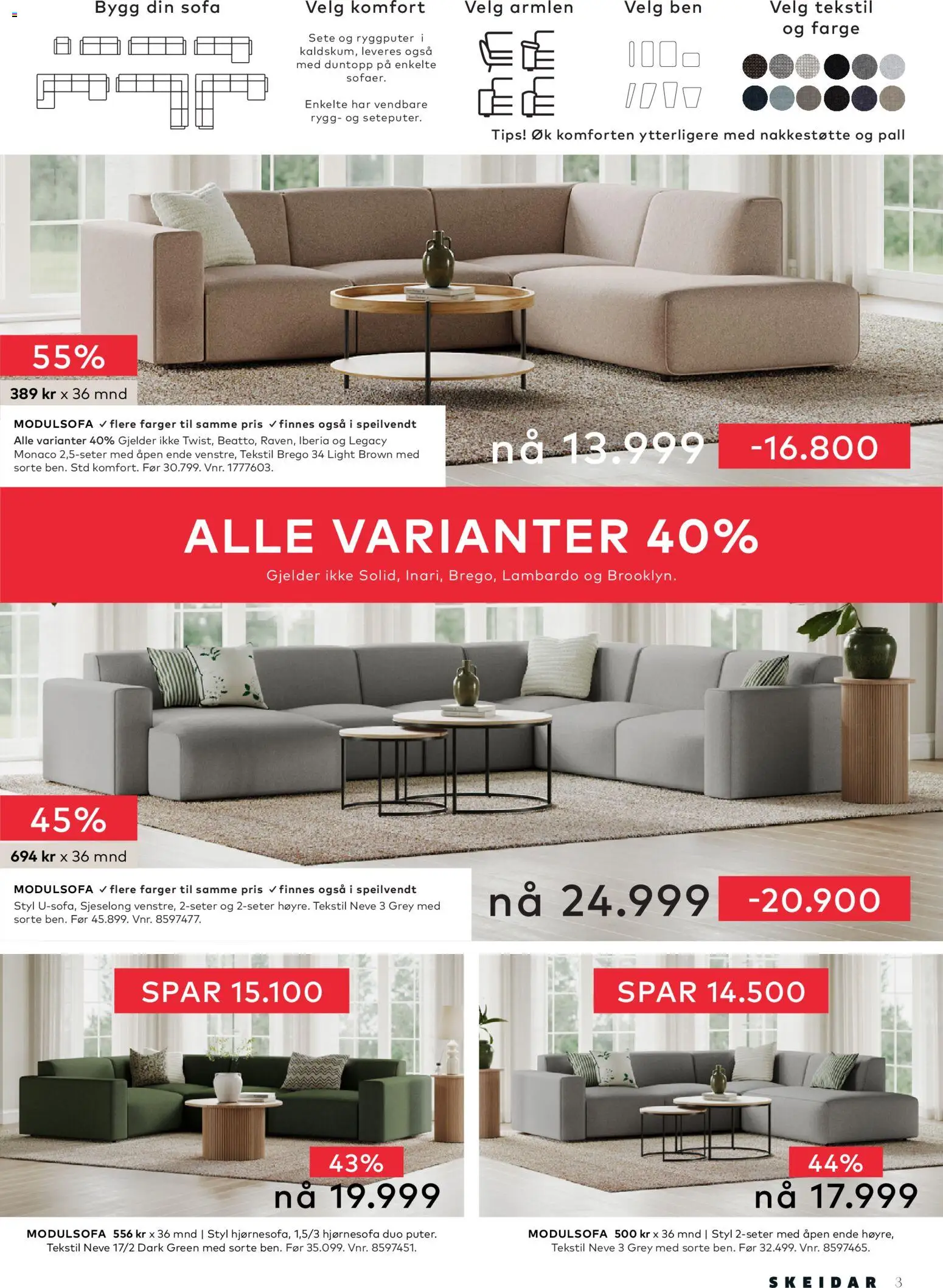 {H1} | Side: 3 | Produkter: Sofa, Sjeselong