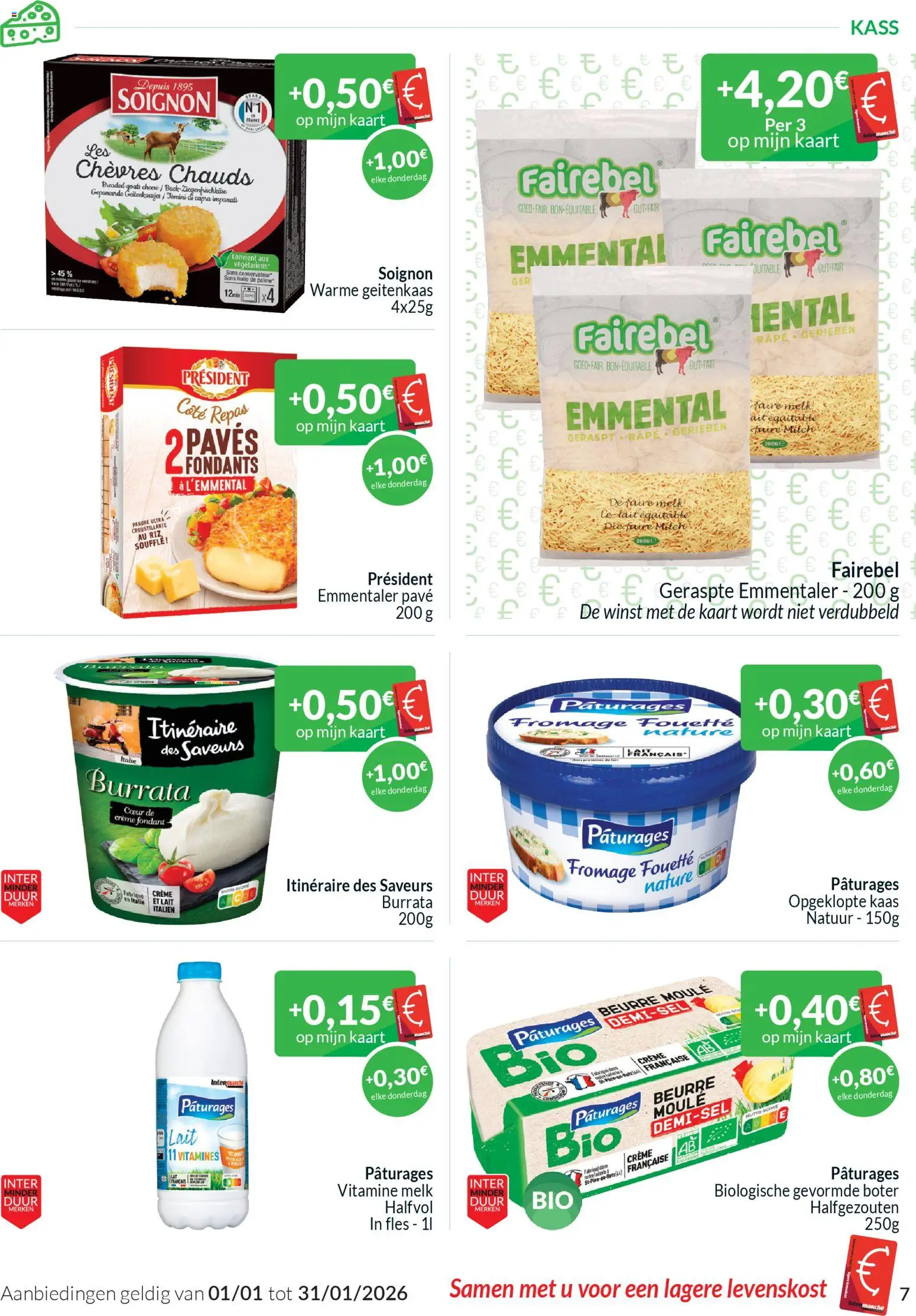 {H1} | Pagina: 7 | Producten: Crème, Kaart, Melk, Kaas