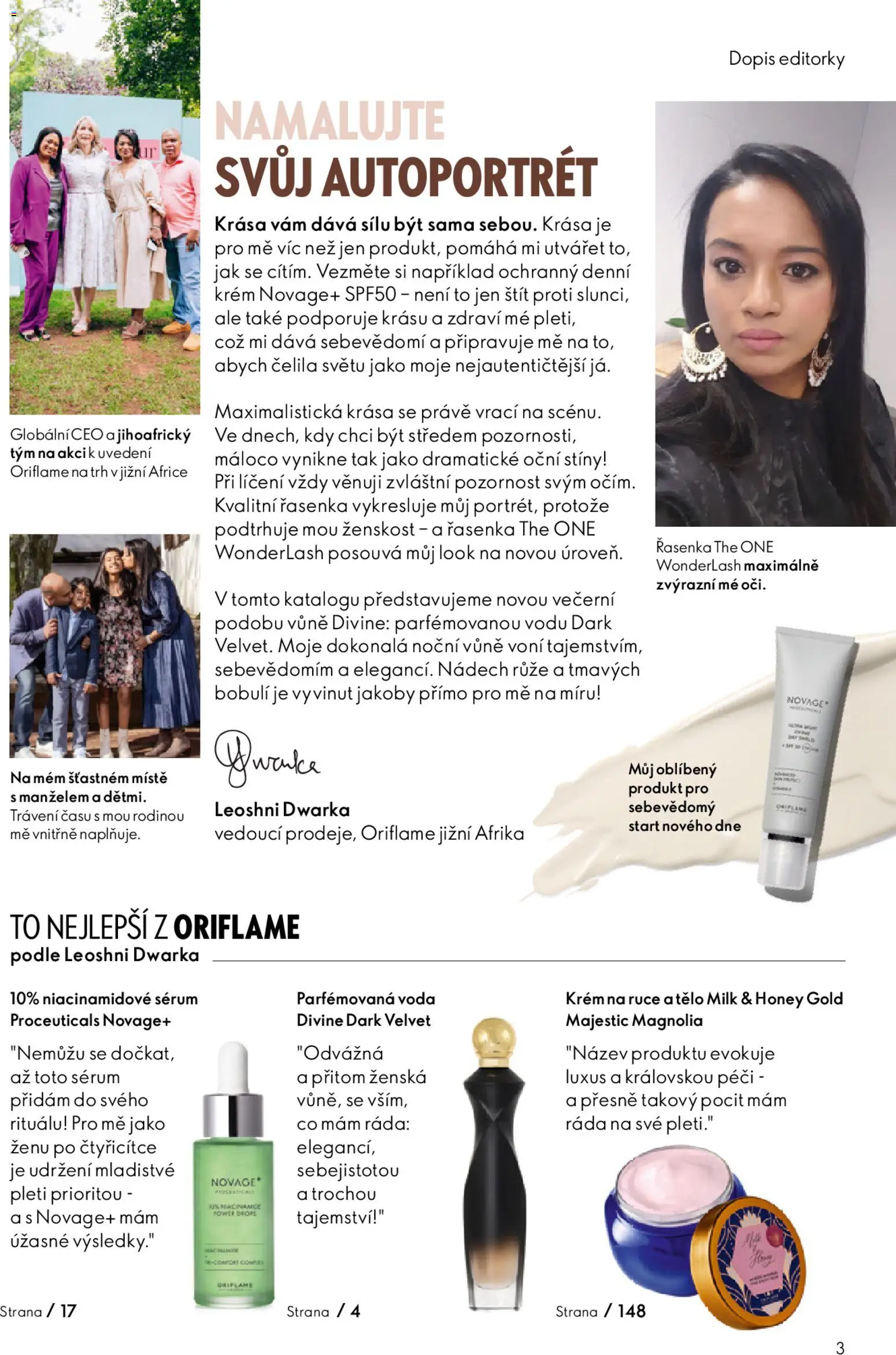 Oriflame katalog č.15/2025 od 22.10.2025 | Strana: 3 | Produkty: Krém na ruce, Voda, Krém, Velvet