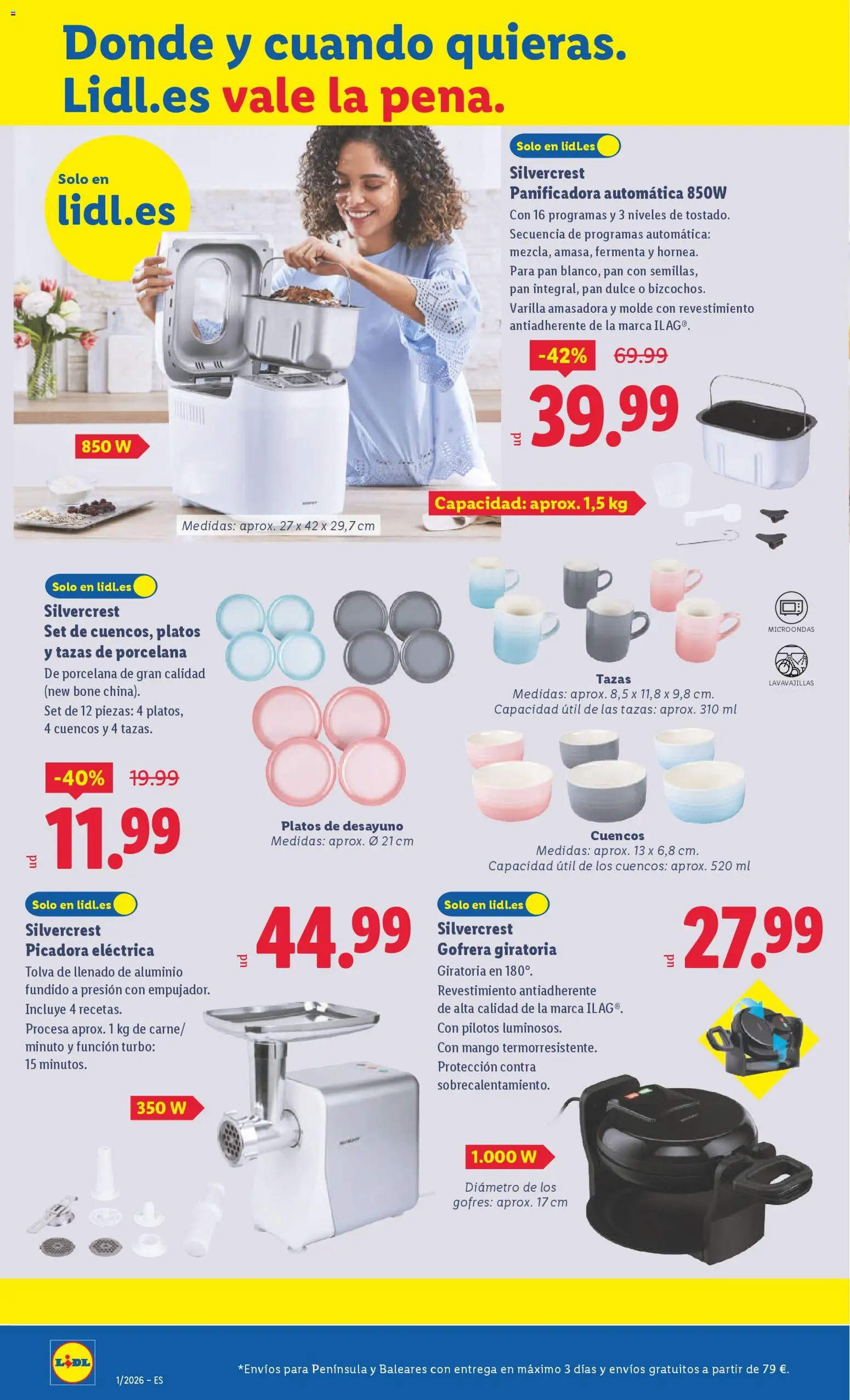 Lidl folleto de bazar │ válido desde el 29.12.2025 | Página: 14 | Productos: Pan, Lavavajillas, Ρούτερ