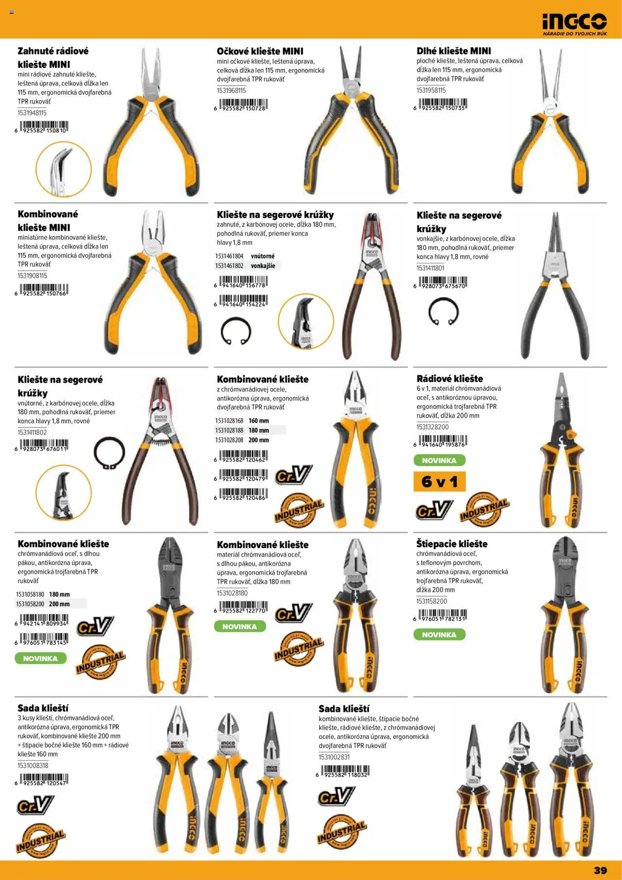 Nové Kinekus akcie – leták je platný od 28.04.2025 | Strana: 39 | Produkty: Náradie