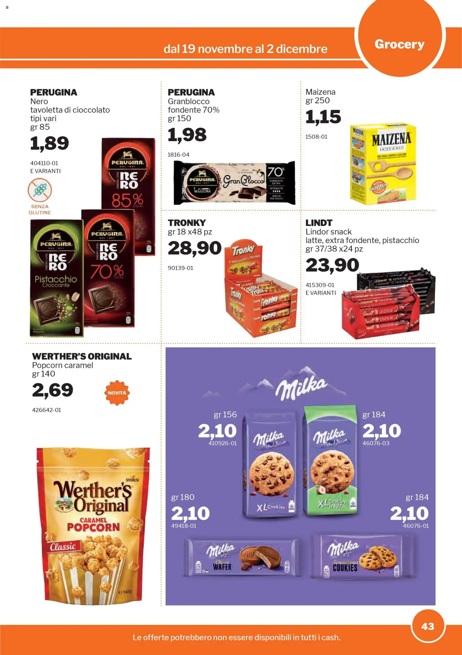Volantino Sogegross del 19.11.2025 | Pagina: 43 | Prodotti: Cioccolato