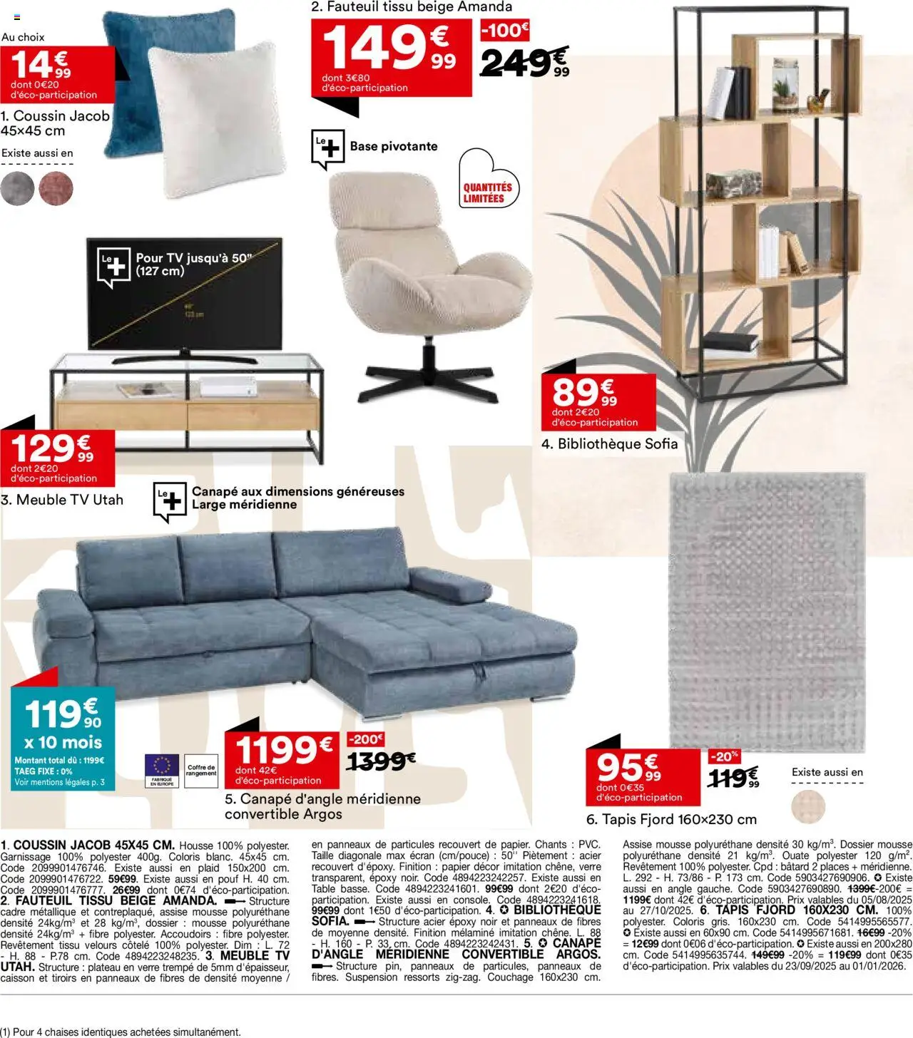 {H1} | Page: 23 | Produits: Suspension, Fauteuil, Tapis, Coffre de rangement
