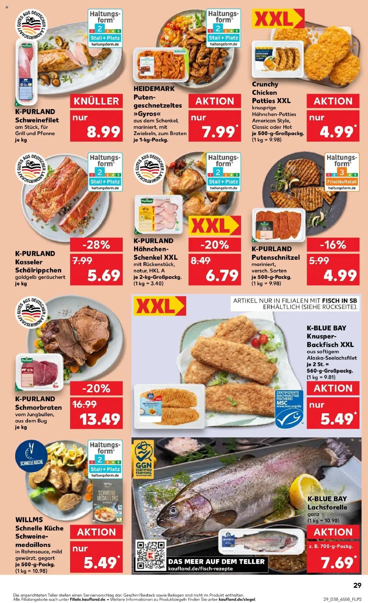 Kaufland prospekt Barsinghausen	 – gültig ab 21.09.2025 | Seite: 29 | Produkte: Grill, Hahnchen, Küche, Schweinefilet