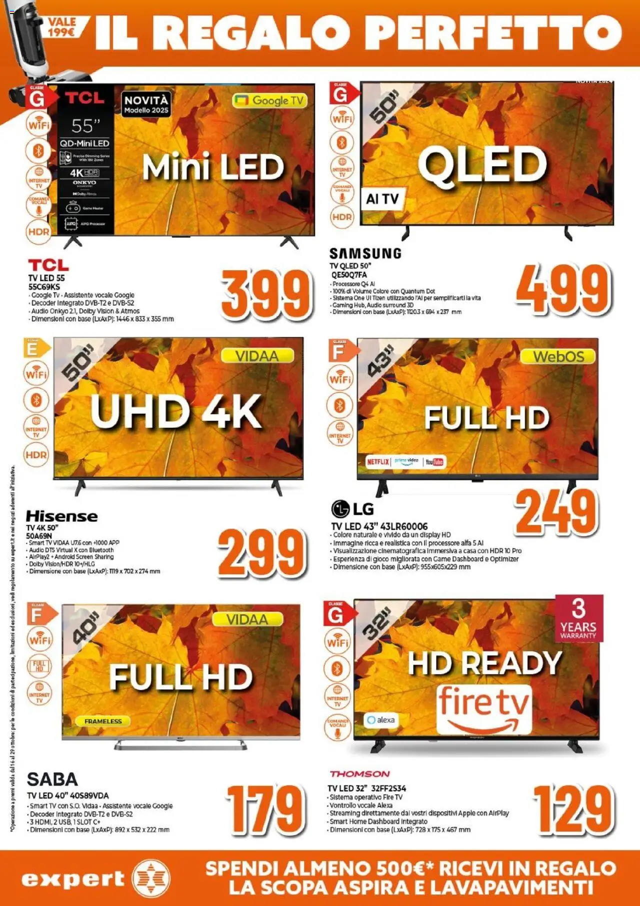 Volantino Expert del 16.10.2025 | Pagina: 11 | Prodotti: Tv samsung, smart TV, Scopa, Gioco