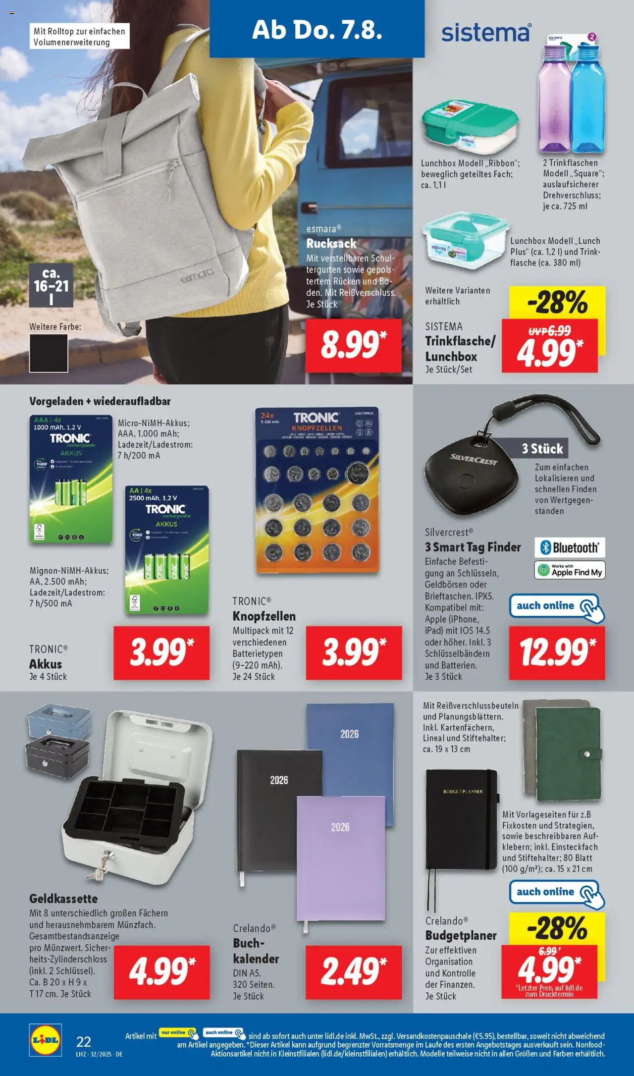 Lidl Prospekt 	 - gültig ab dem 04.08.2025 | Seite: 14 | Produkte: Ipad, Apple, Rucksack
