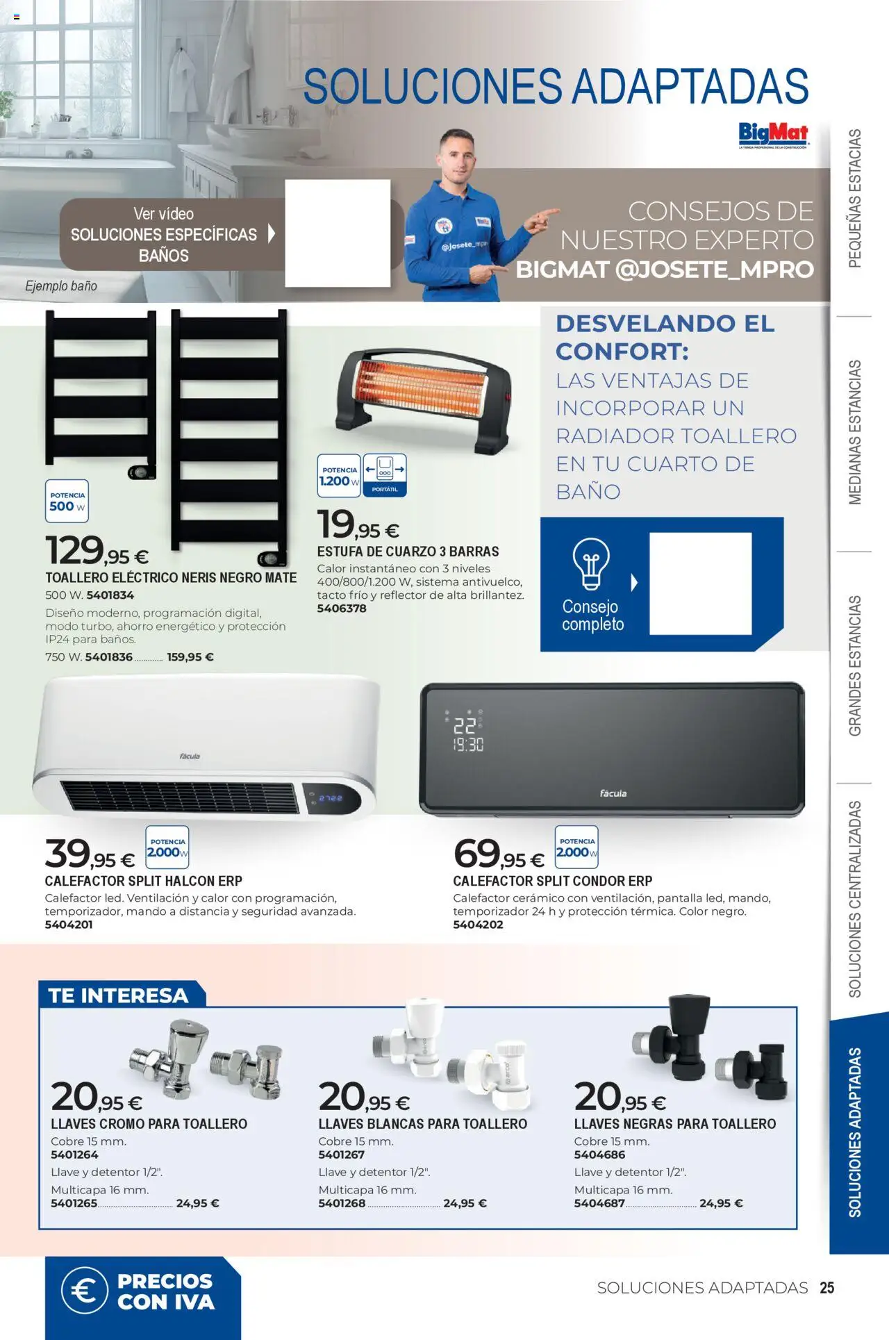 BigMat folleto │ válido desde el 07.10.2025 | Página: 25 | Productos: Toallero, Té, Video, Radiador