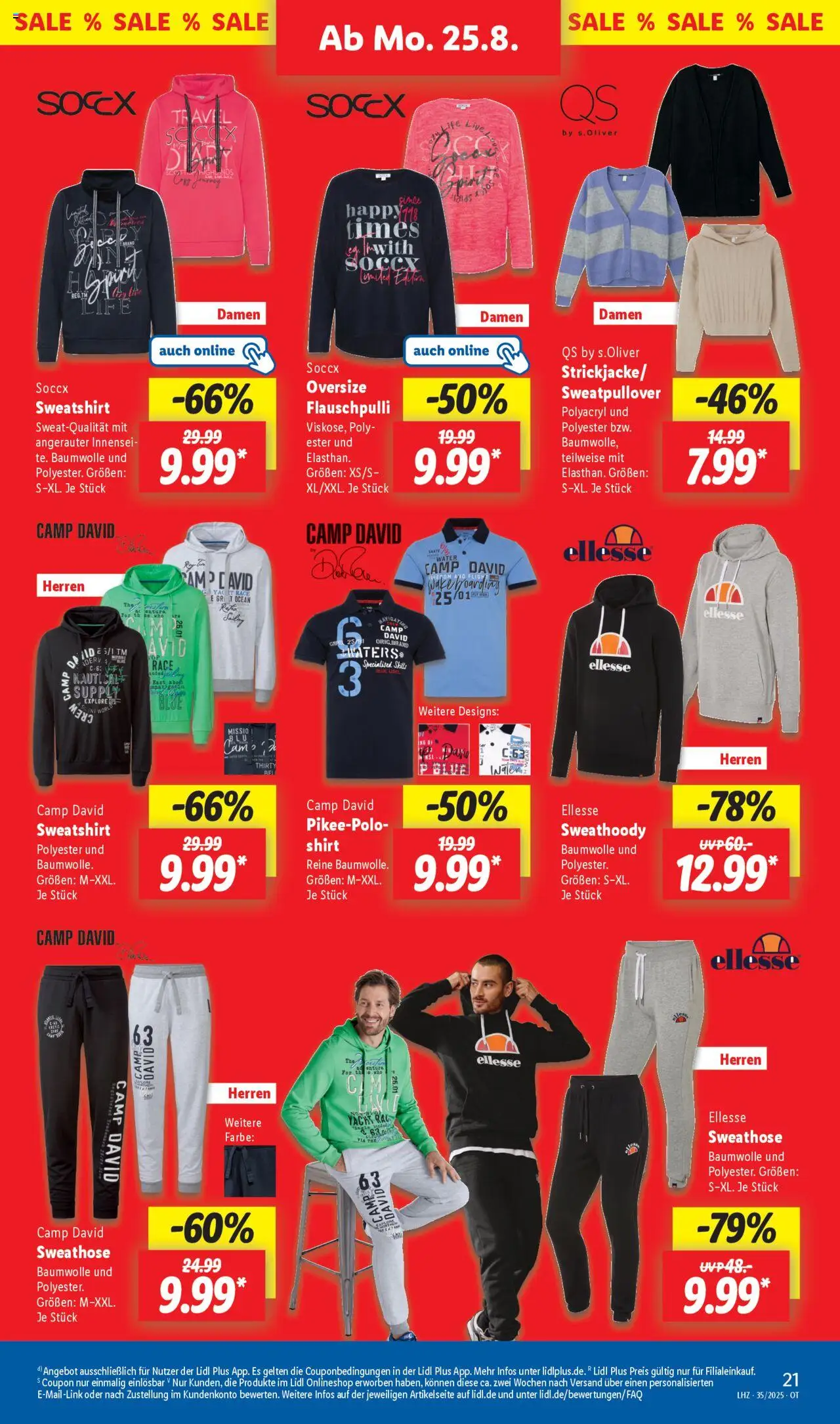 Lidl Prospekt Grimma 	 - gültig ab dem 25.08.2025 | Seite: 5 | Produkte: Shirt, Sweathose, Sweatshirt