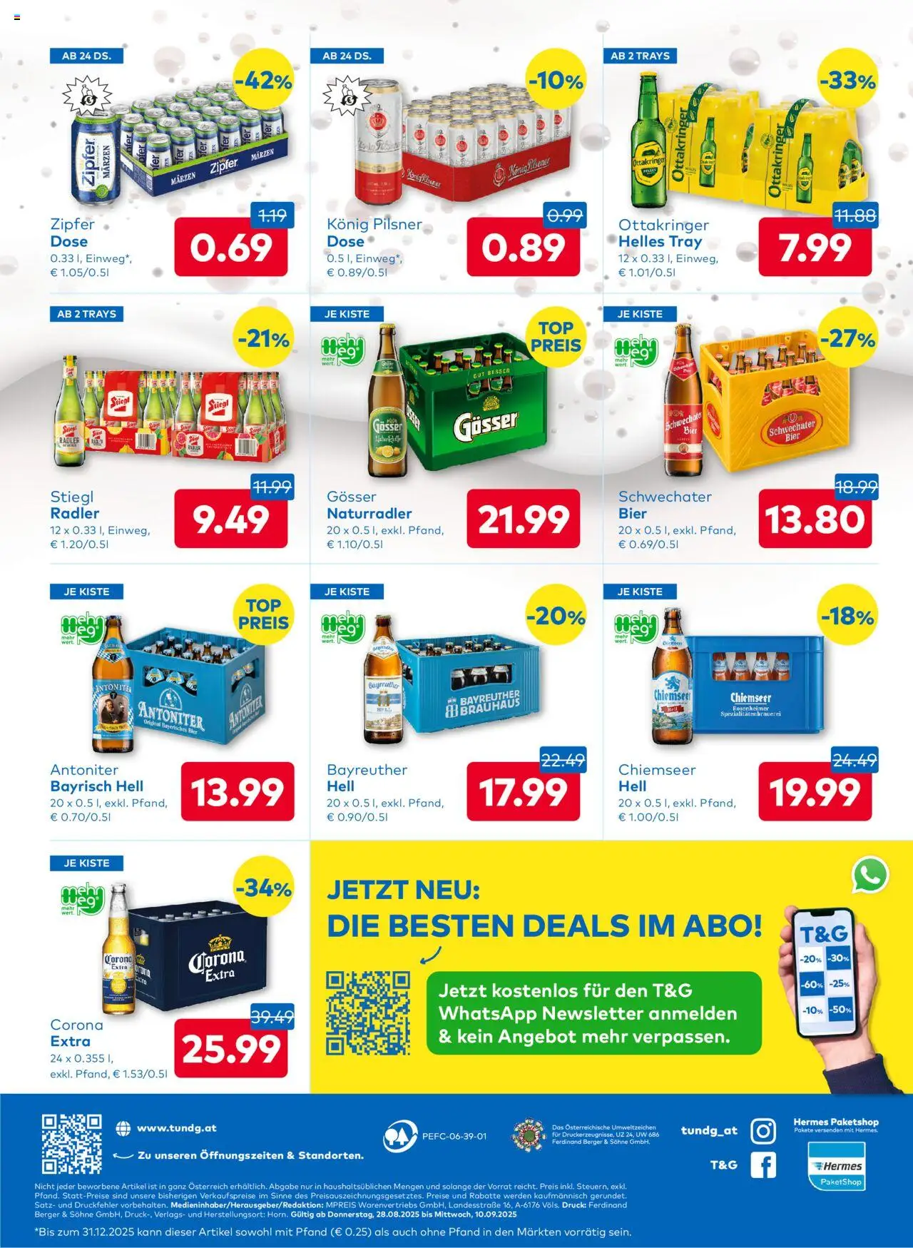 T&G Osttirol gültig ab 28.08.2025 | Seite: 8 | Produkte: Bier