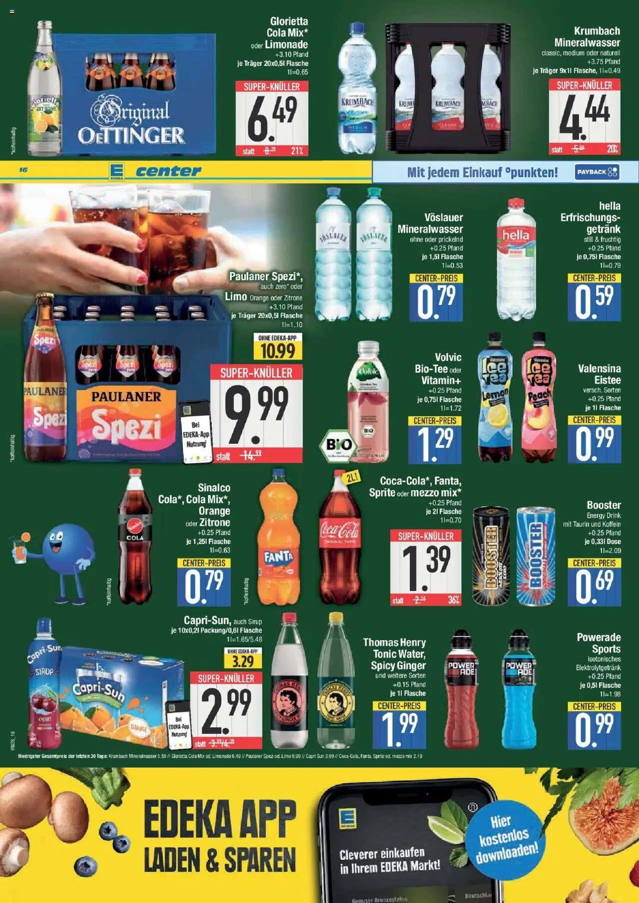 Edeka prospekt Ingolstadt	 - gültig ab dem 06.07.2025 | Seite: 16 | Produkte: Coca cola, Capri sun, Sirup, Zitrone