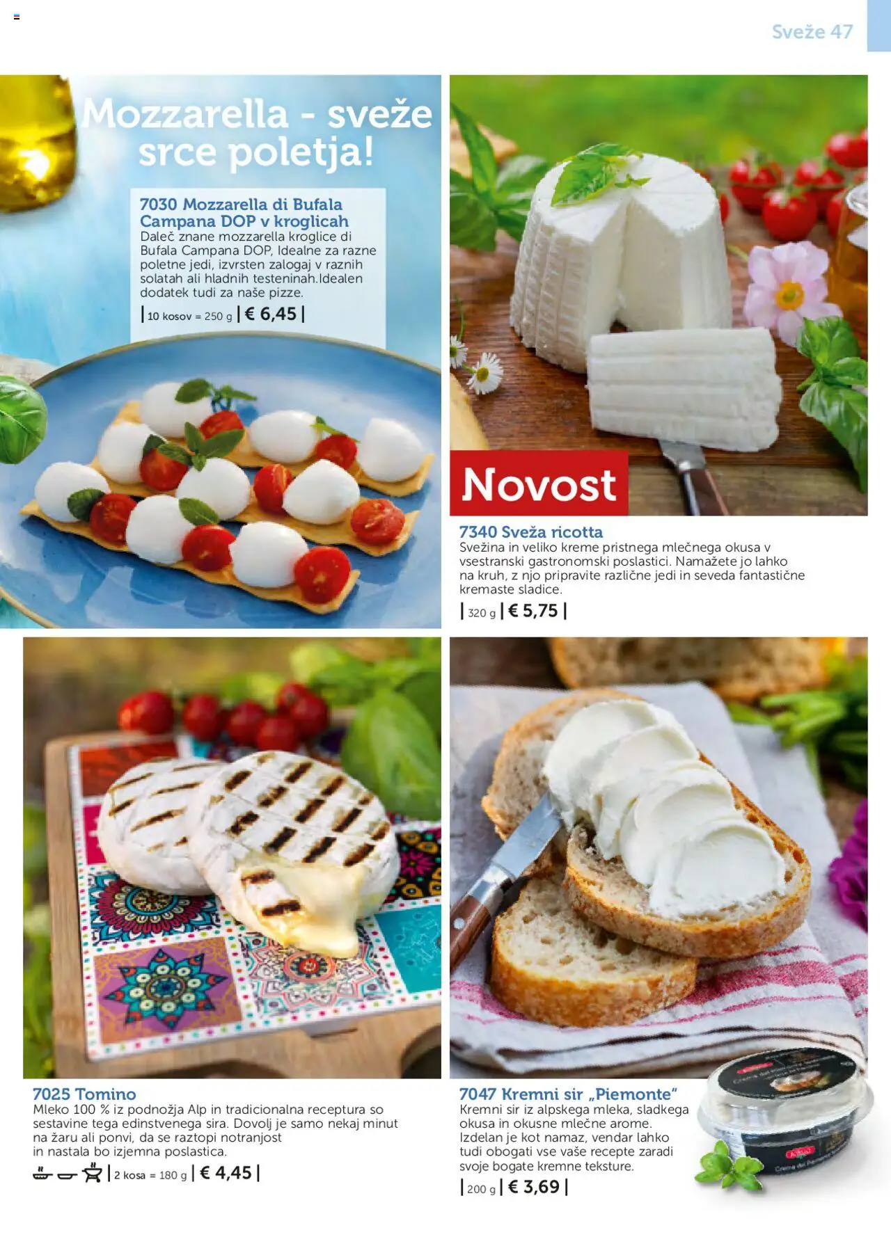 Bofrost katalog │ velja od 01.05.2025 | Stran: 47 | Izdelki: Mleko, Sir