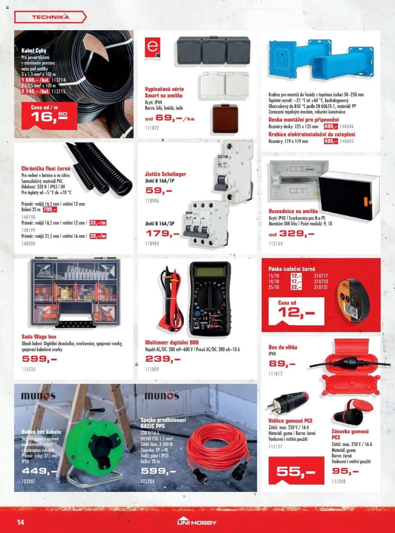 Uni Hobby leták od 28.05.2025 | Strana: 14 | Produkty: Multimetr, Box, Buben, Zásuvka