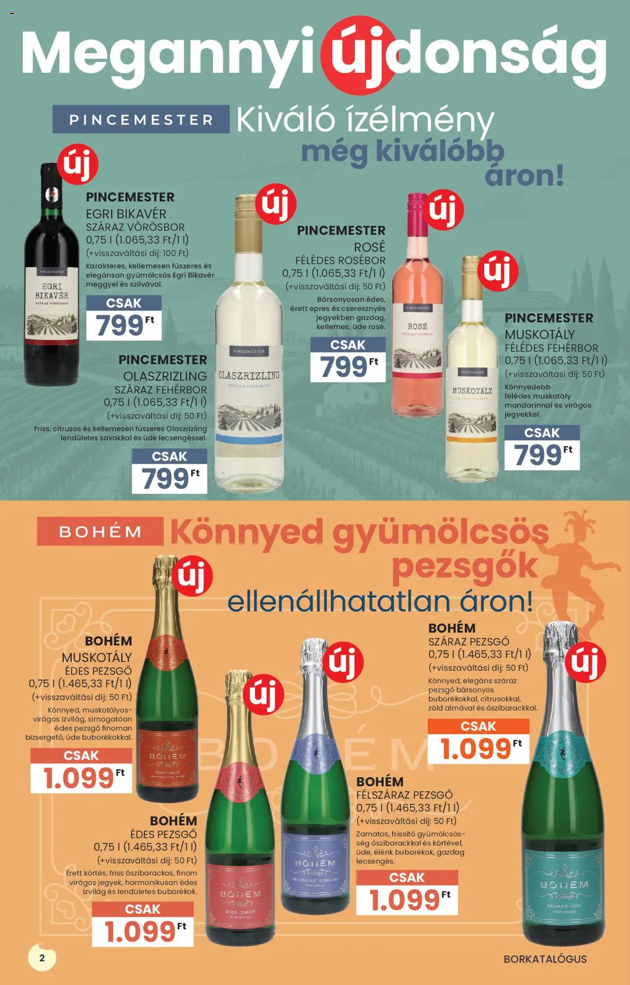 Spar akciós ujság - amely érvényes a következő dátumtól: 03.07.2025 | Oldal: 2 | Termékek: Pezsgő, Fehérbor, Vörösbor