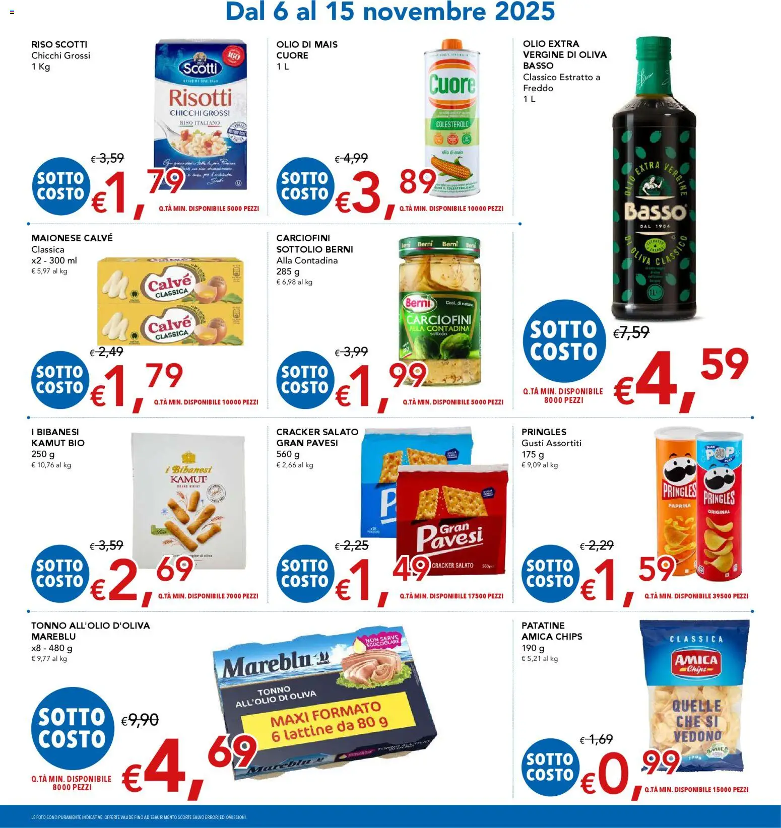 Volantino Migross del 06.11.2025 | Pagina: 3 | Prodotti: Riso, Patatine, Maionese, Olio