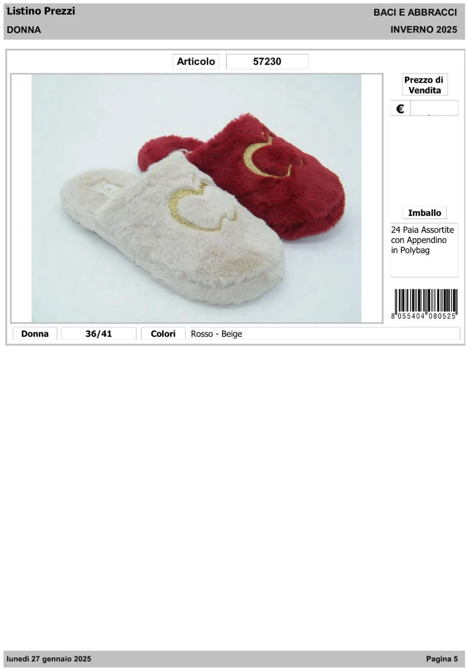 IFA Europe -  Baci & Abbracci – σε ισχύ από 14.01.2026 | Σελίδα: 6