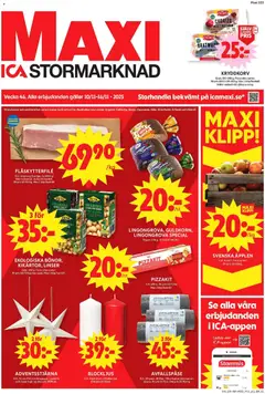 ICA Maxi - Enköping - Förhandsvisning av reklamblad från butik ICA Maxi aktuell från 10.11.2025