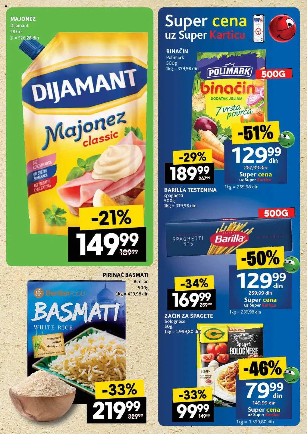 Idea katalog - važi od 24.07.2025 | Strana: 31 | Proizvode: Majonez, Testenina, Špageti, Pirinač