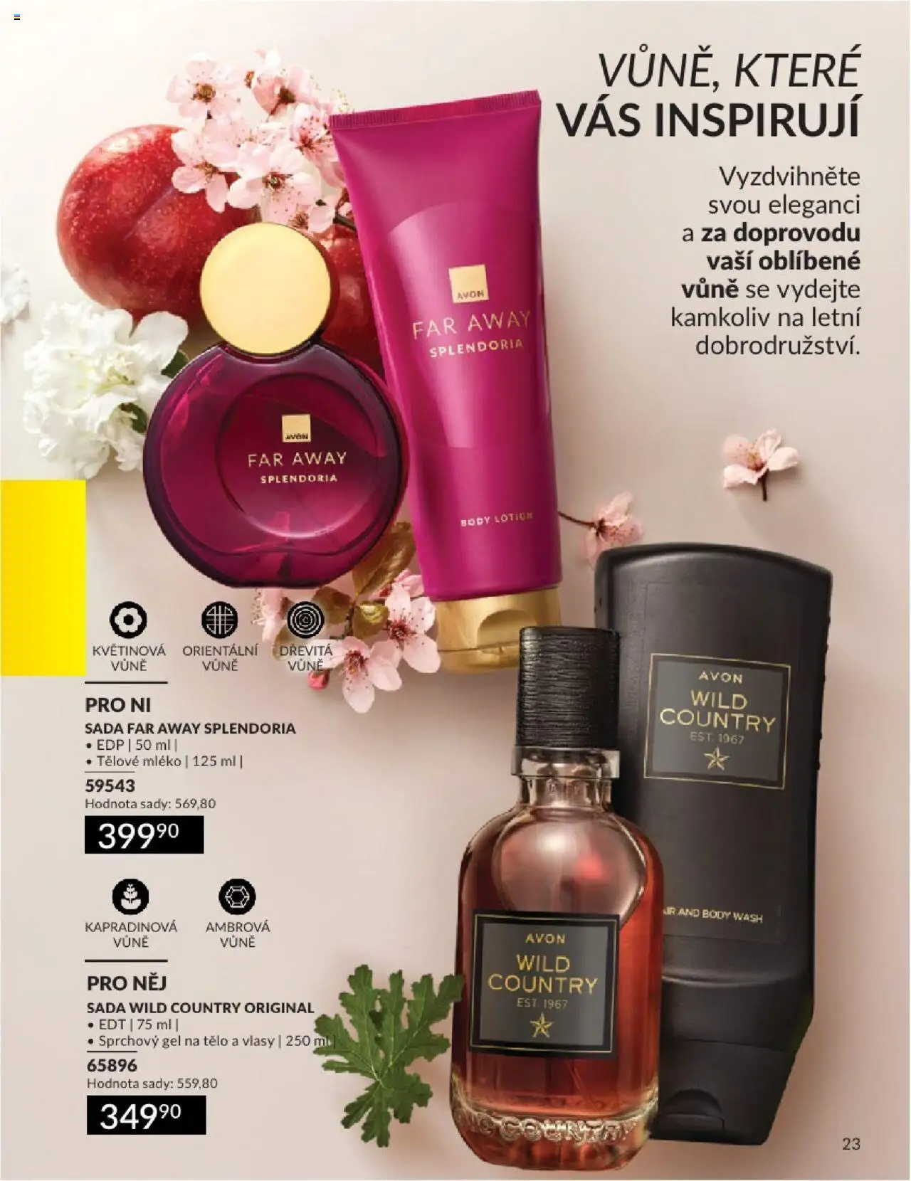 Avon katalog 8/2025 od 31.07.2025 | Strana: 23 | Produkty: Tělové mléko, Sprchový gel, Mléko, Body