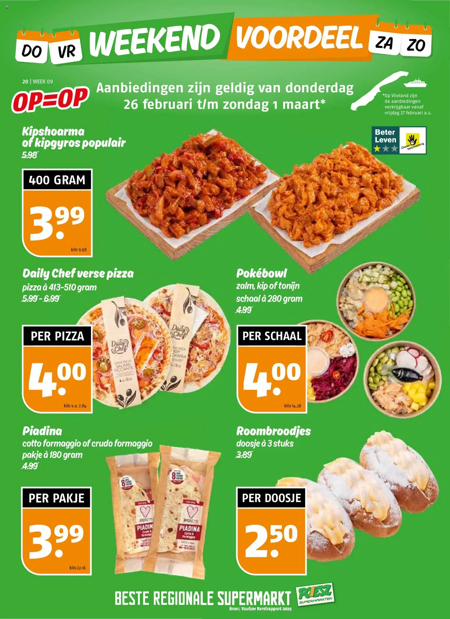 {H1} | Pagina: 20 | Producten: Pizza, Schaal, Tonijn, Kip