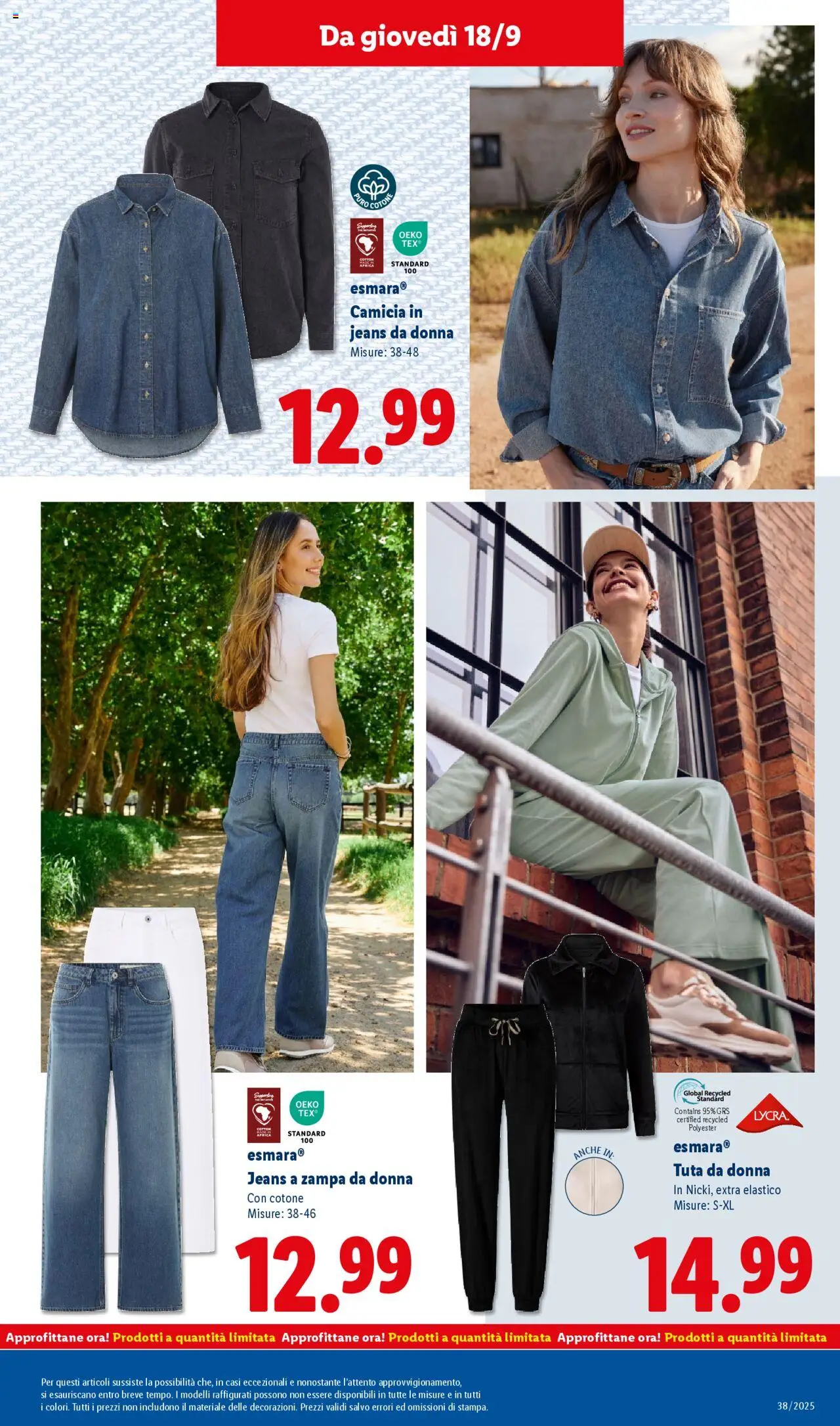 Volantino Lidl del 15.09.2025 | Pagina: 55 | Prodotti: Camicia, Jeans
