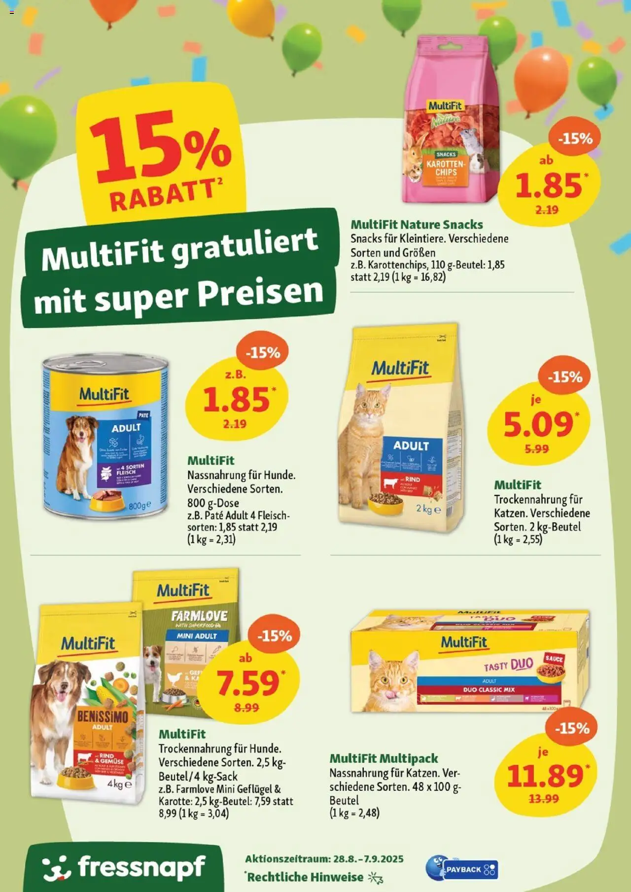 Fressnapf Aktionen ab 28.08.2025 | Seite: 6 | Produkte: Karotte, Gemüse, Chips