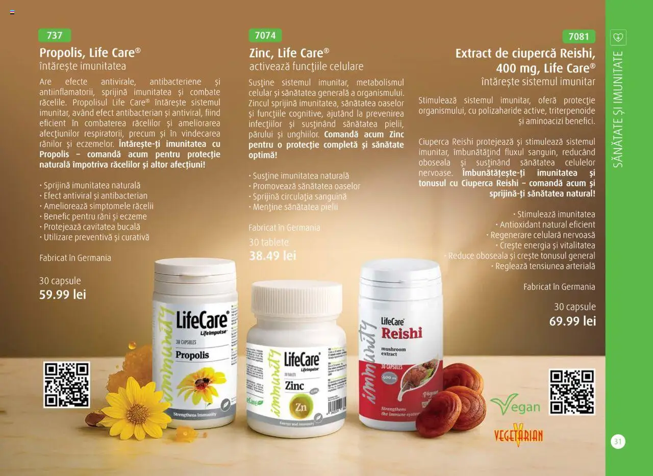 Noul catalog Life Care – valabil de la 01.10.2025 | Pagină: 33 | Produse: Propolis
