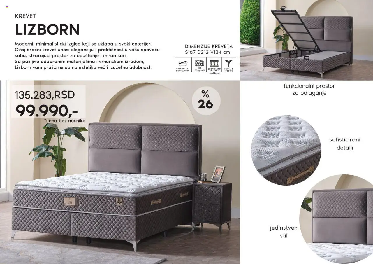 Vitorog katalog - važi od 05.08.2025 | Strana: 21 | Proizvode: Krevet