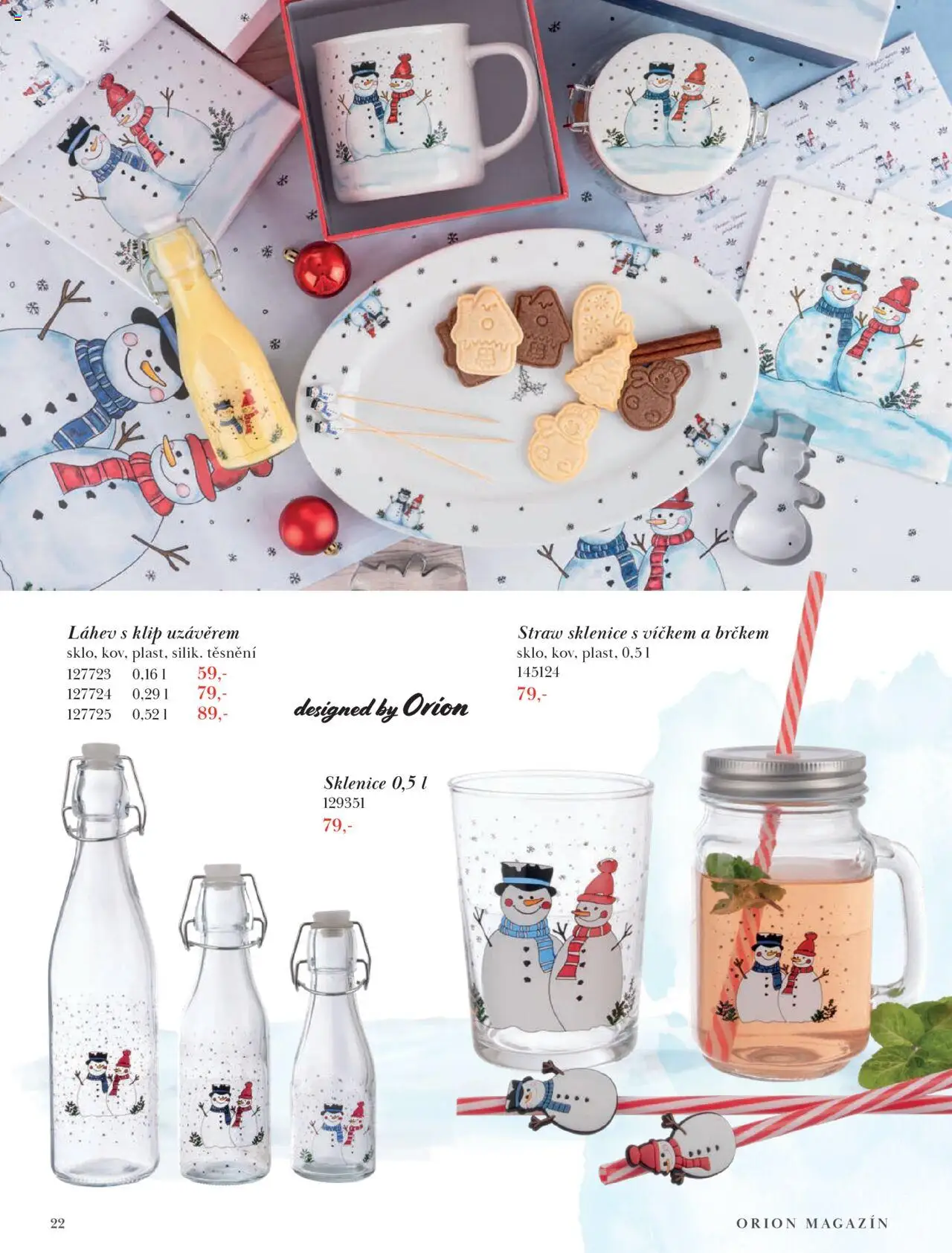 Orion katalog - Podzim/zima od 23.09.2025 | Strana: 22 | Produkty: Láhev, Sklenice