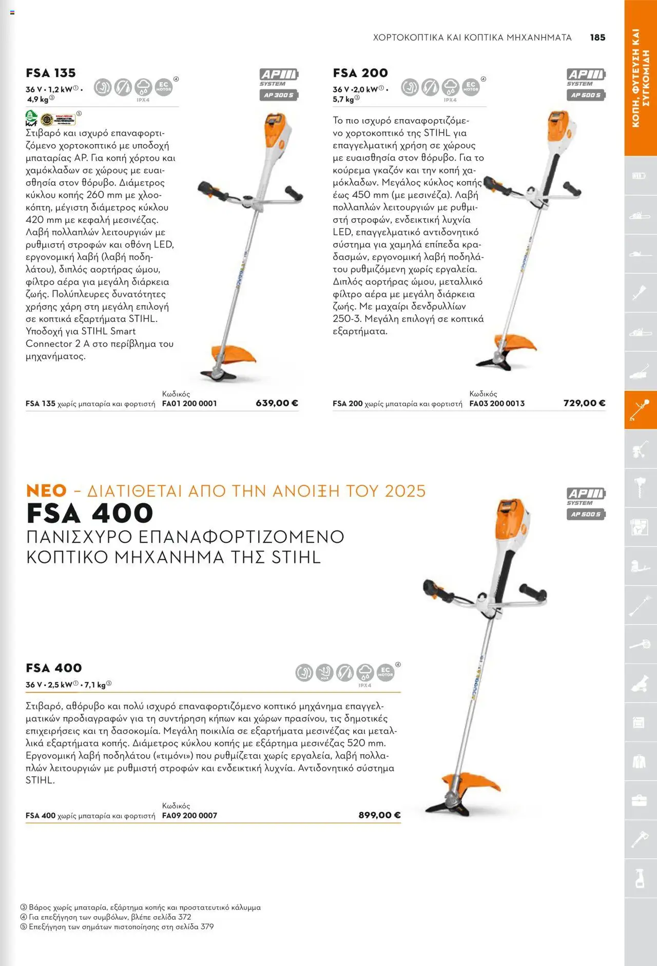 Stihl Κατάλογος 2025 – σε ισχύ από 13.01.2025 | Σελίδα: 185