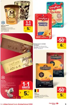 Carrefour market folder week 1 - Voorbeeld van een folder van Carrefour market, geldig van 02.01.2026 | Pagina: 9 | Producten: NOS, Snacks, Pot, Kaas