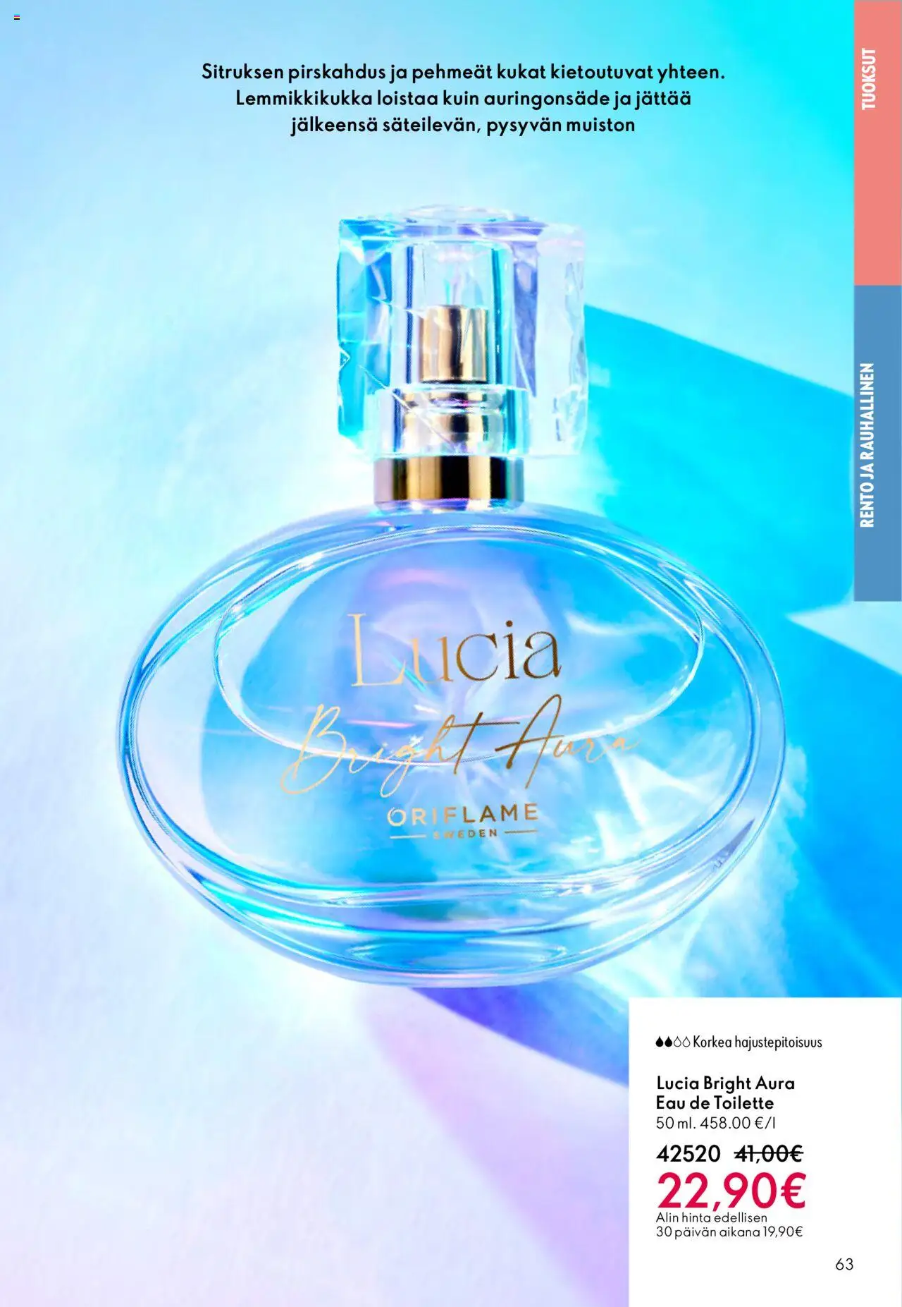 Oriflame - Esite 14 – voimassa 08.10.2025 alkaen | Sivu: 63 | Tuotteet: Eau de toilette
