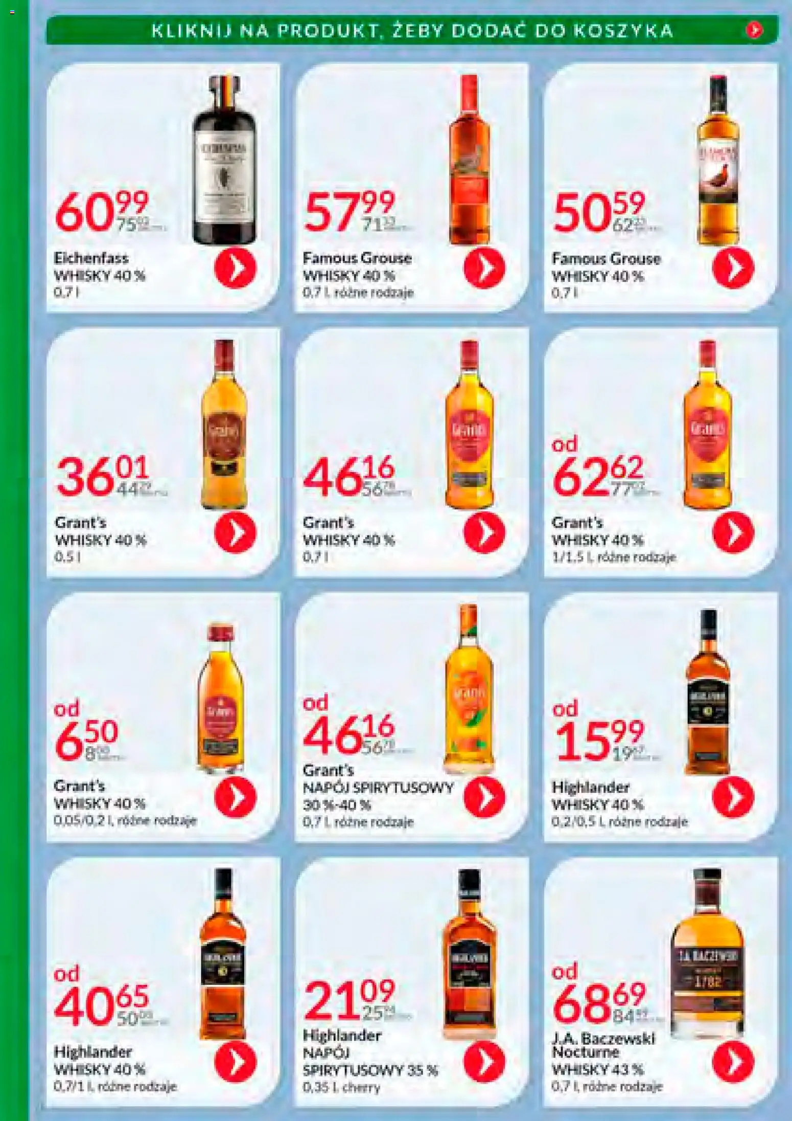 Eurocash Gazetka - Katalog Alkoholowy 12 od 01.12.2025 | Strona: 21 | Produkty: Grant's, Whisky, Highlander whisky