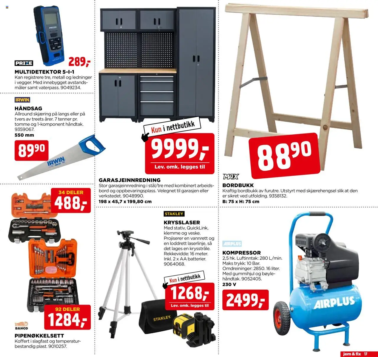 | Side: 17 | Produkter: Kompressor, Koffert, Bord