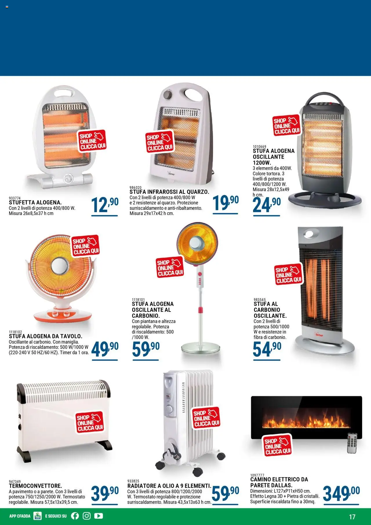 Volantino CFadda del 01.10.2025 | Pagina: 17 | Prodotti: Pavimento, Stufa, Olio