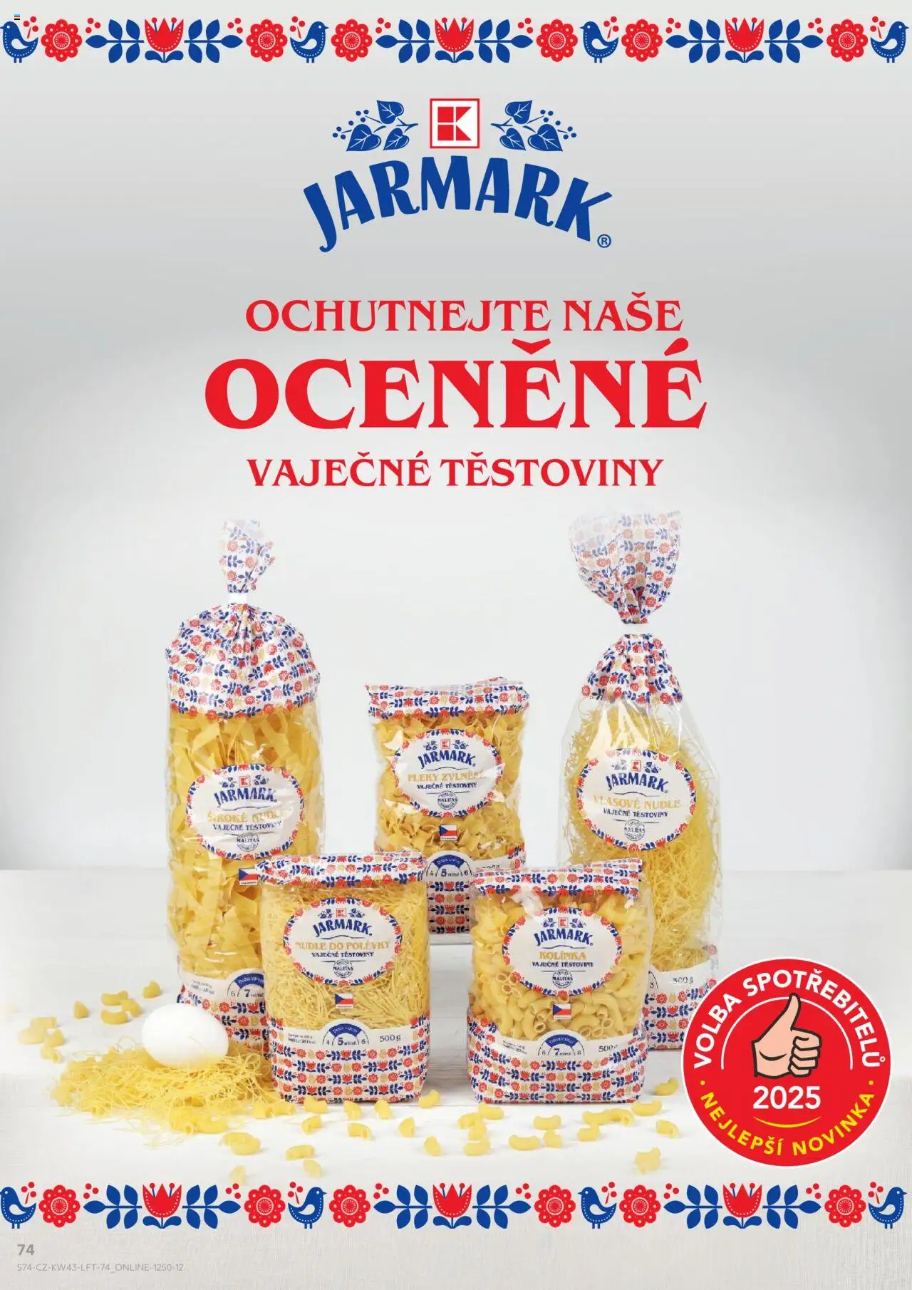 Kaufland leták - Plzeň Bory od 22.10.2025 | Strana: 74 | Produkty: Těstoviny, Nudle