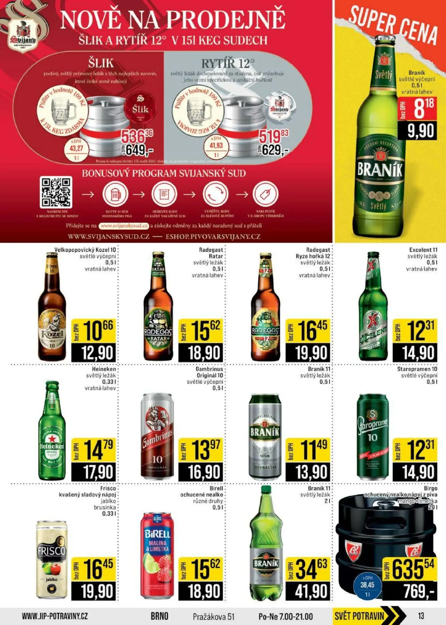 Jip leták - Cash & Carry od 29.04.2026 | Strana: 13 | Produkty: Birell, Kozel 10, Body, Gambrinus