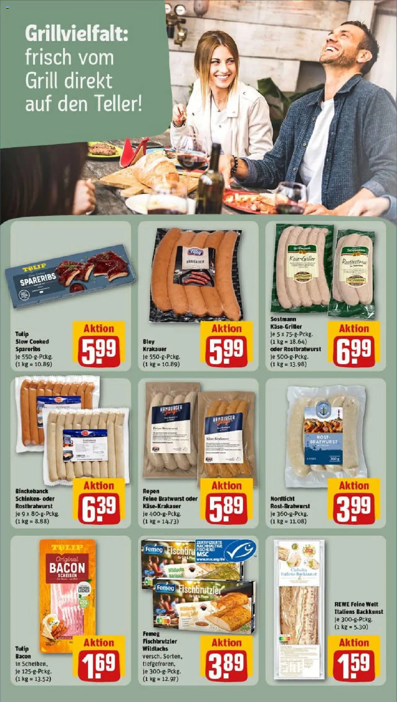 Rewe prospekt Uslar	 - gültig ab dem 03.08.2025 | Seite: 17 | Produkte: Grill, Bratwurst, Schinken