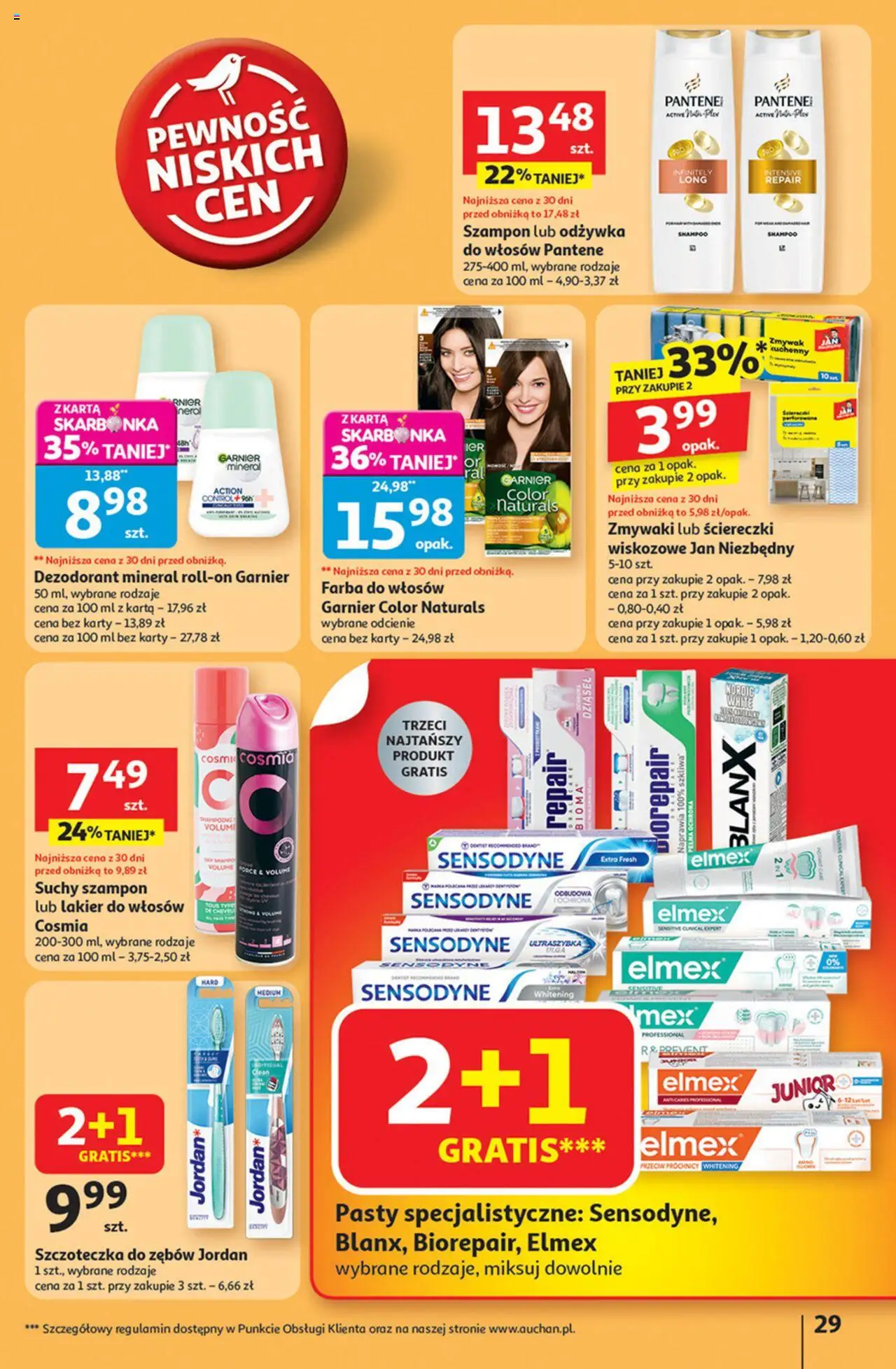 Auchan Gazetka - Pewność niskich cen Hipermarket od 11.09.2025 | Strona: 29 | Produkty: Farba do włosów, Szampon, Odżywka, Lakier do włosów