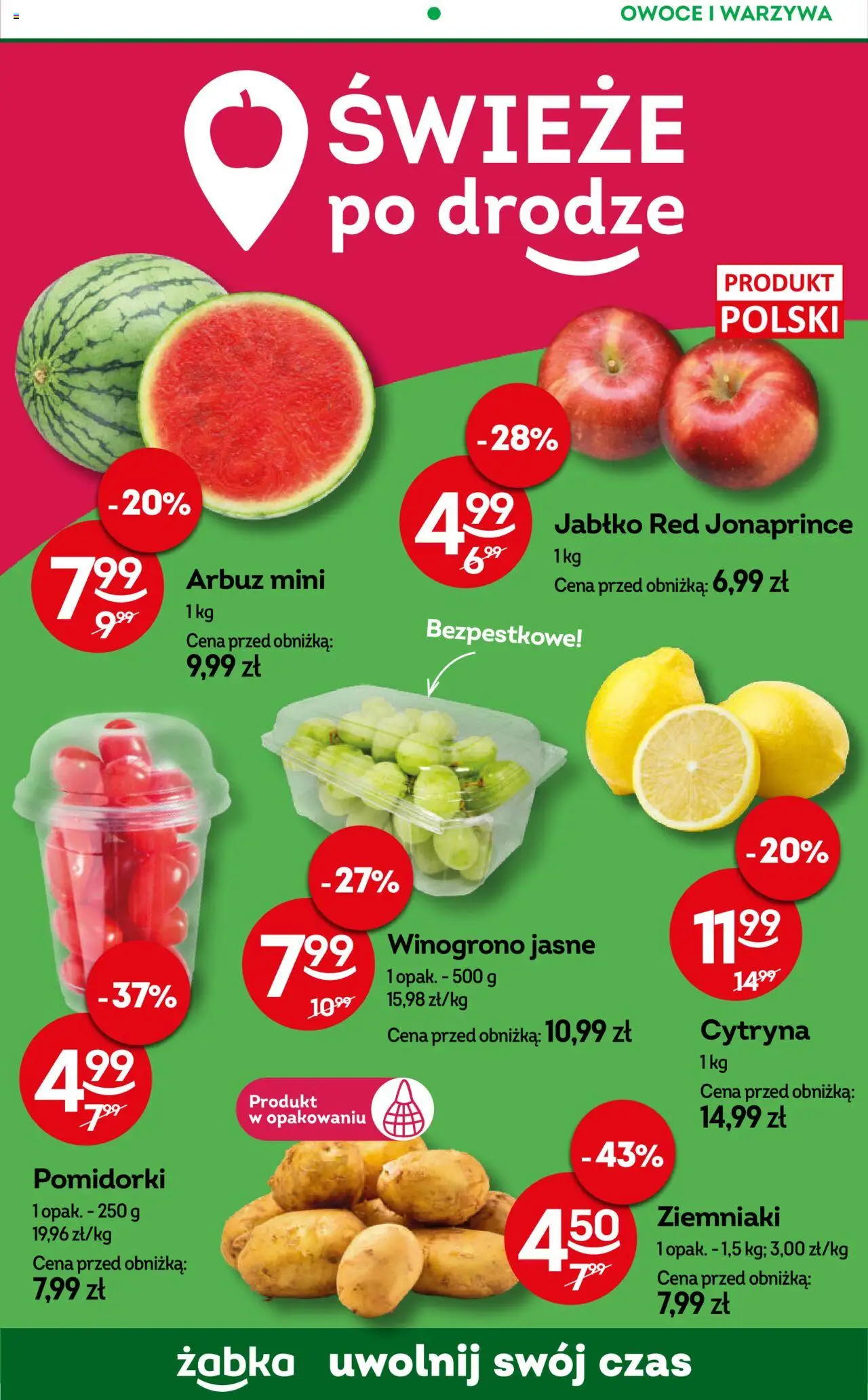Żabka Gazetka - Codzienne produkty od 10.09.2025 | Strona: 4 | Produkty: Cytryna, Arbuz, Ziemniaki, Warzywa