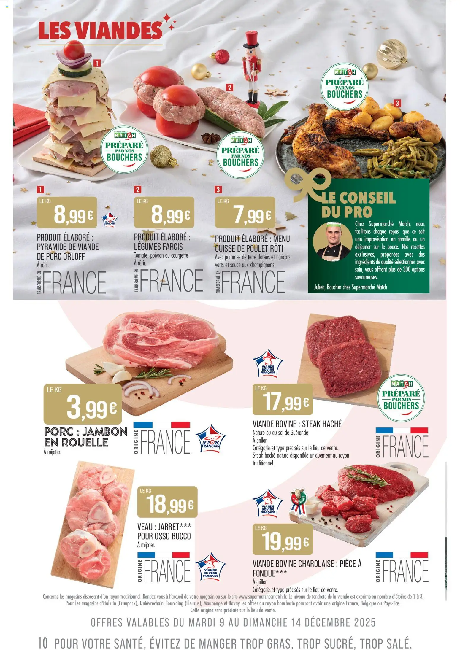 {H1} | Page: 10 | Produits: Sel, Jambon, Cuisse de poulet, Porc